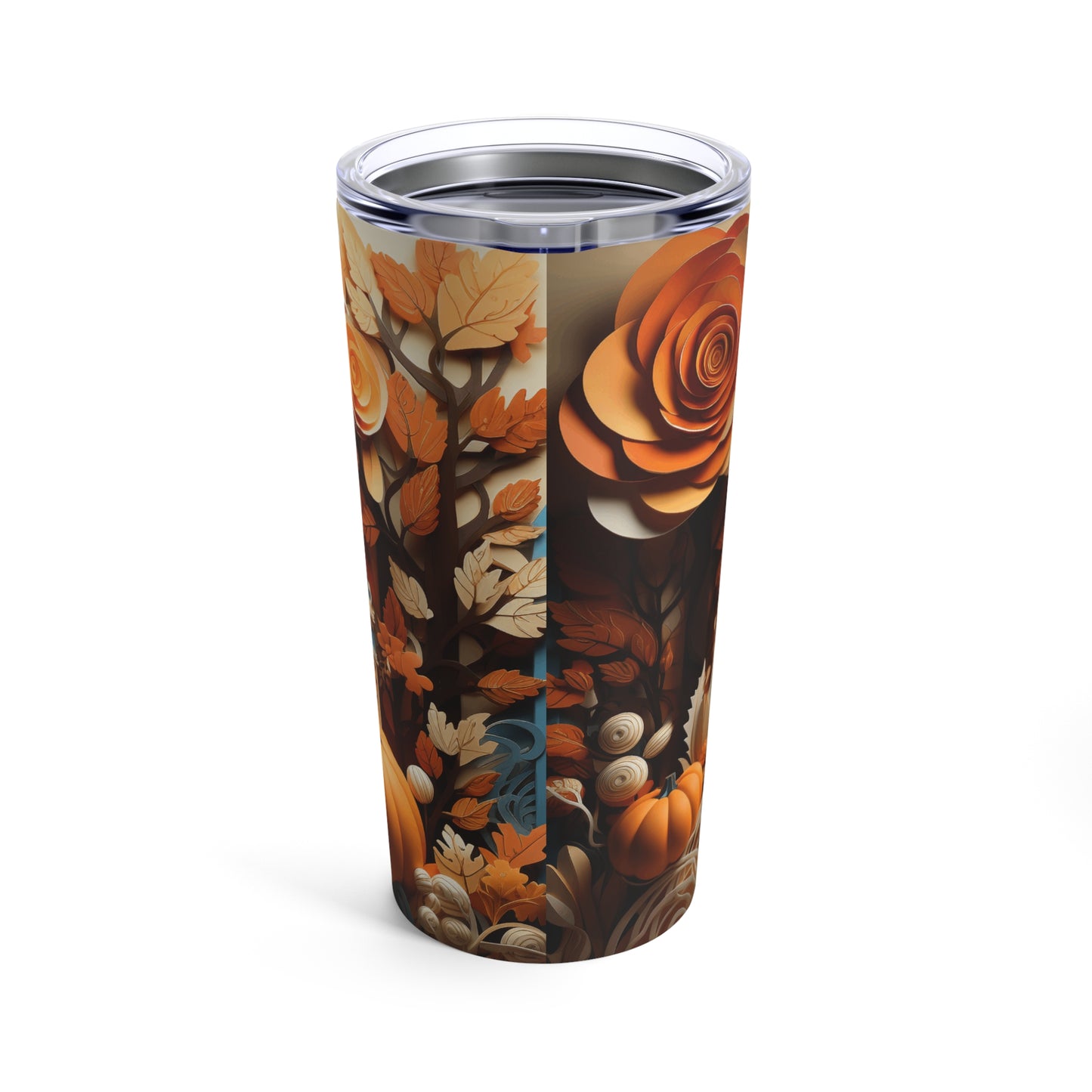 Fall pumpkin montage, Tumbler 20oz
