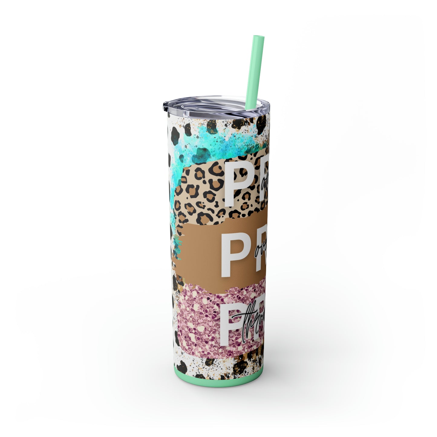Pray Pray Pray, Christian Skinny Tumbler, 20oz