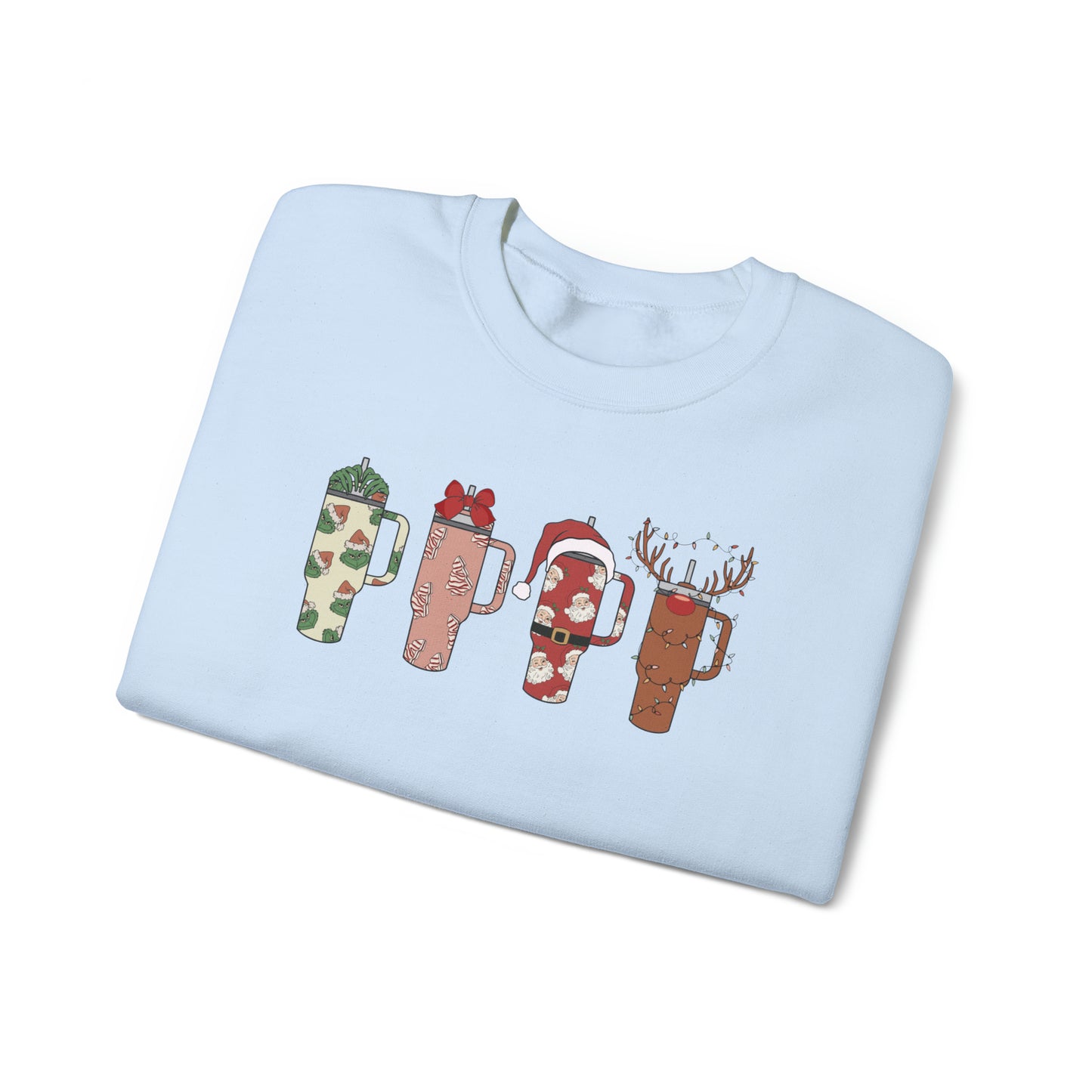 Tumbler Christmas Crewneck Sweatshirt