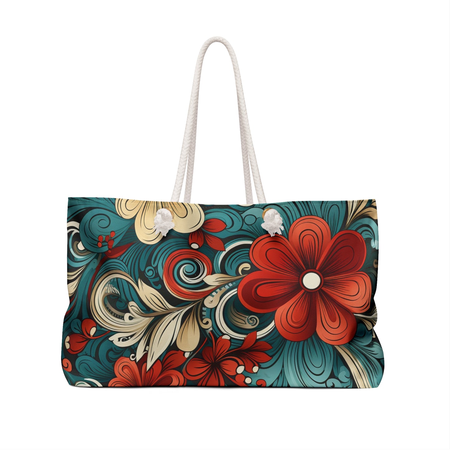 Floral Tropical Weekender Bag