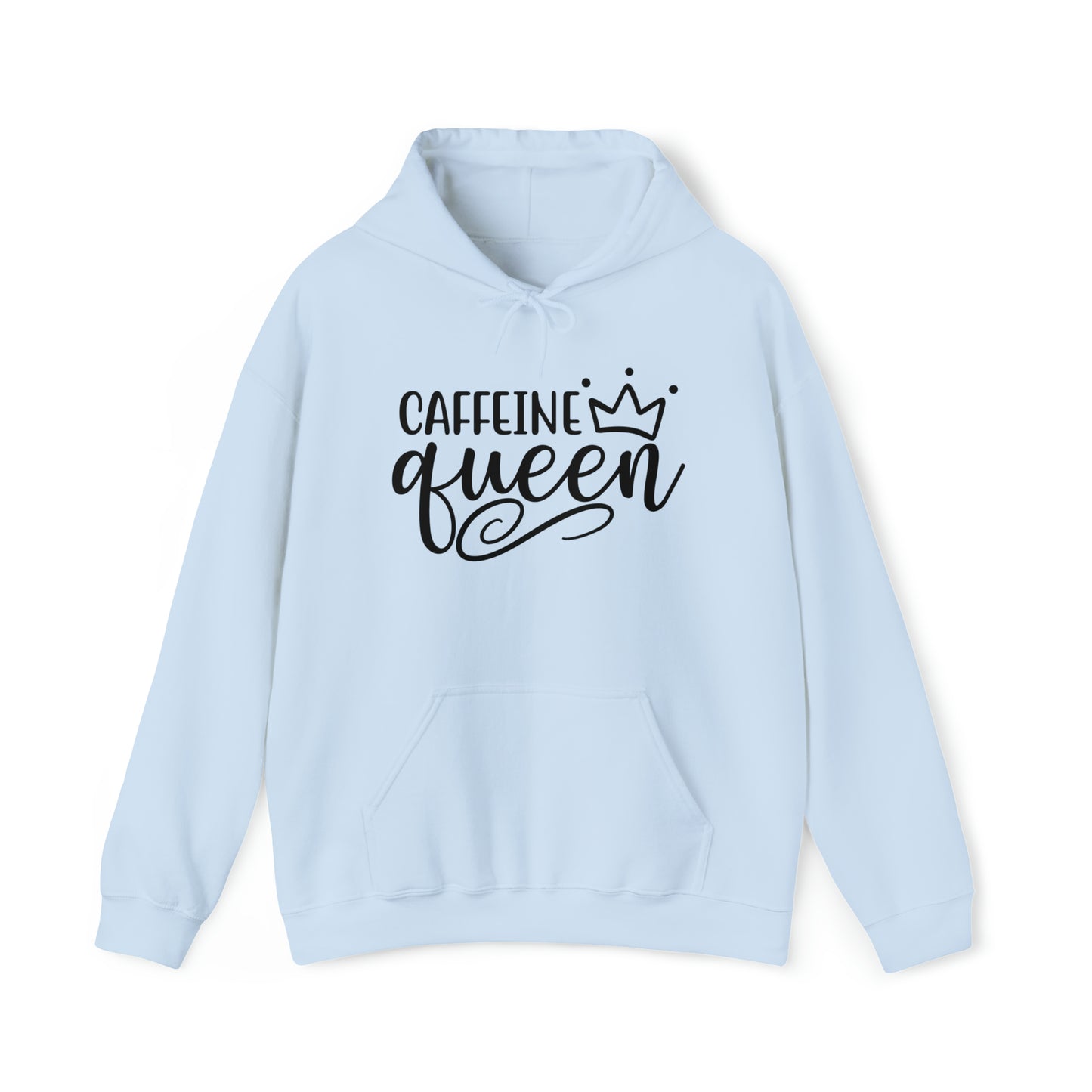 Caffeine Queen Hoodie - Comfortable & Fashionable Sweatshirt in Multiple Colors Coffee Lover, Caffeine Lover