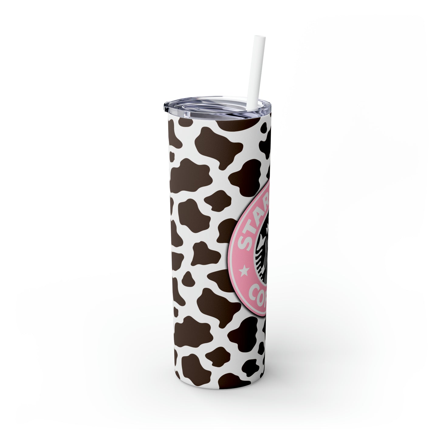 Starbucks Coffee Pink & Brown Skinny Tumbler, 20oz