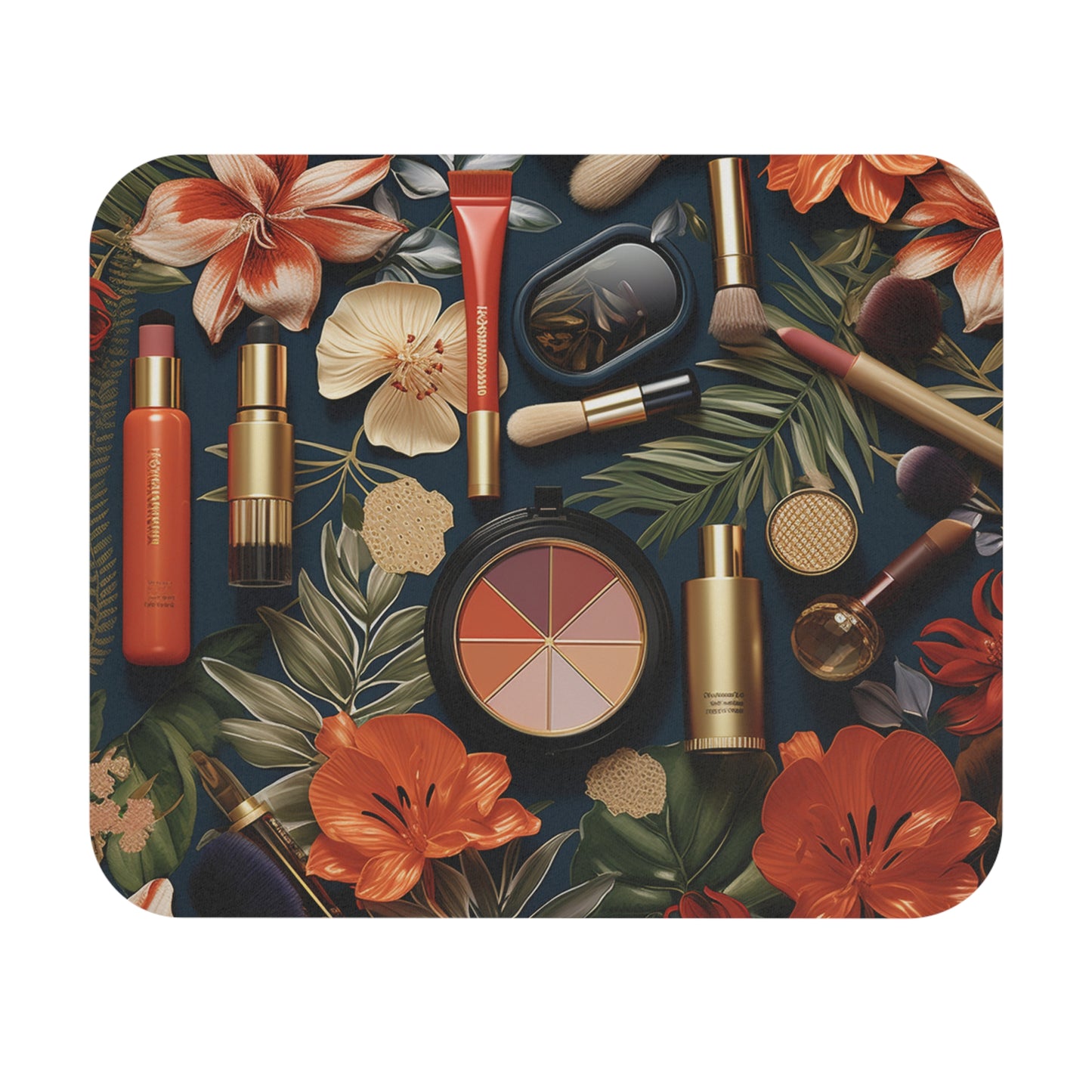Makeup Lovers Floral Mouse Pad (Rectangle)