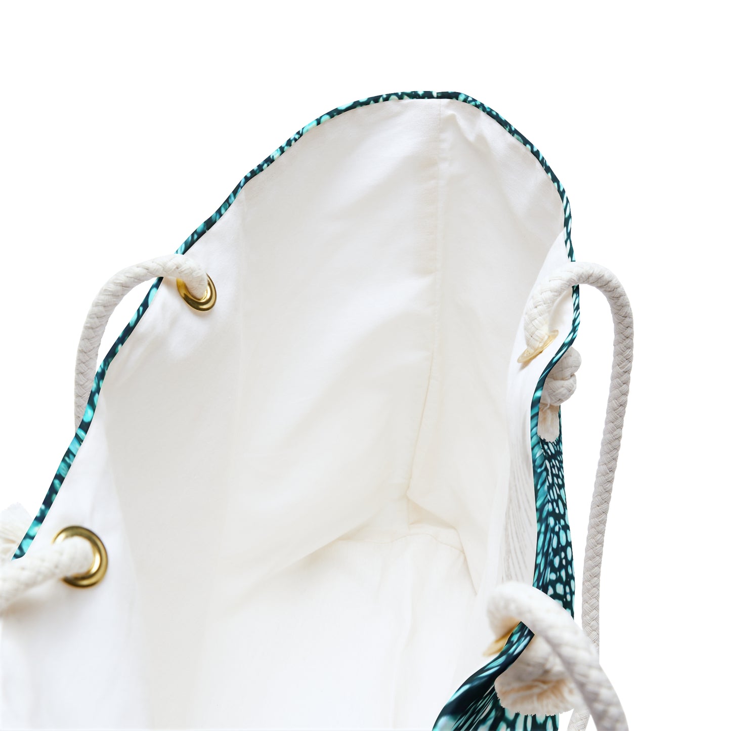 Teal Animal Print Weekender Bag