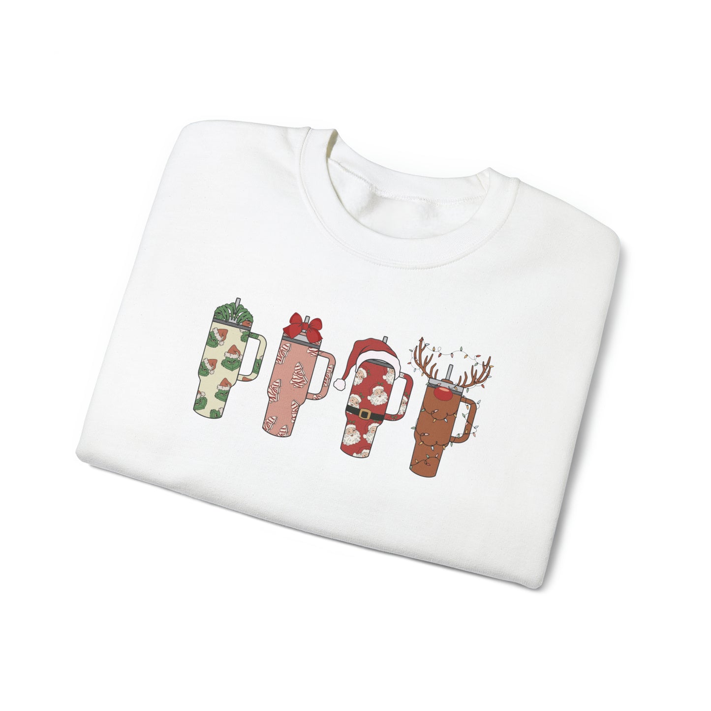 Tumbler Christmas Crewneck Sweatshirt