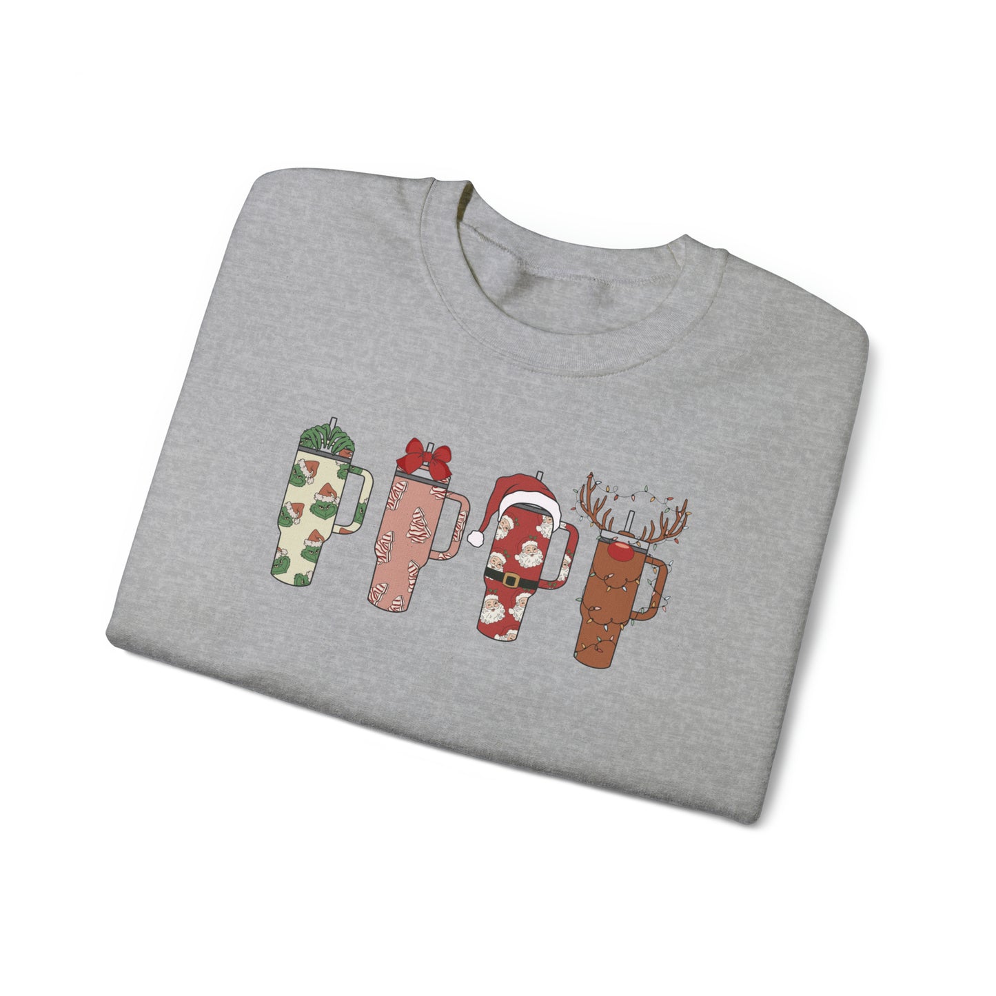 Tumbler Christmas Crewneck Sweatshirt