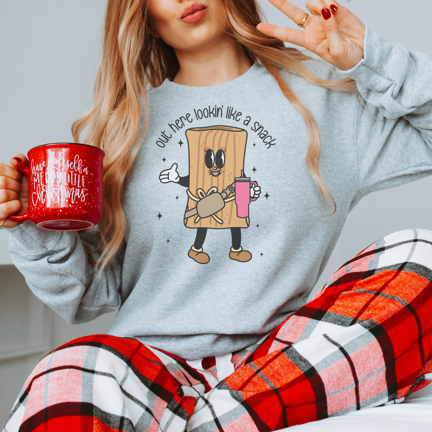 Out Here Looking Like a Snack! Crewneck Sweatshirt