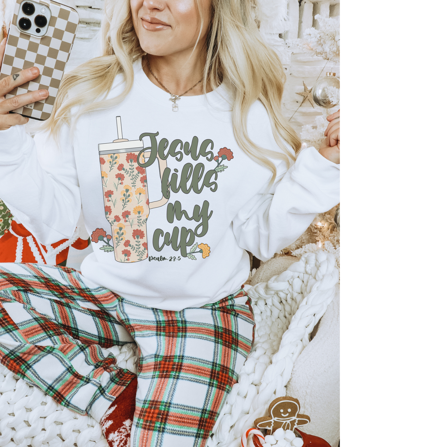 Jesus Fills My Cup Crewneck Sweatshirt