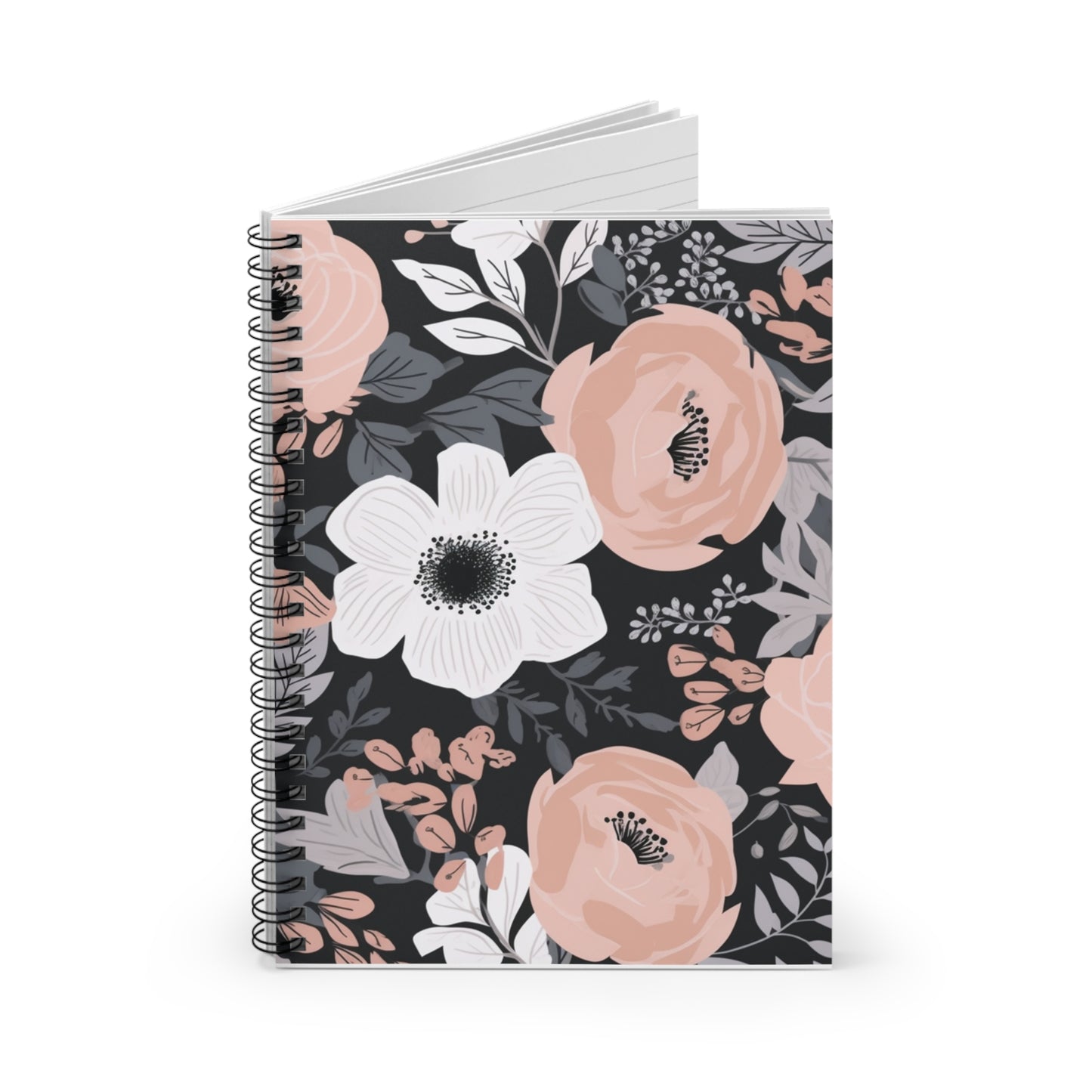 Pretty in Pink boho designed journal or Notebook. Boho, minimalist, Notes Spiral Notebook - Ruled Line