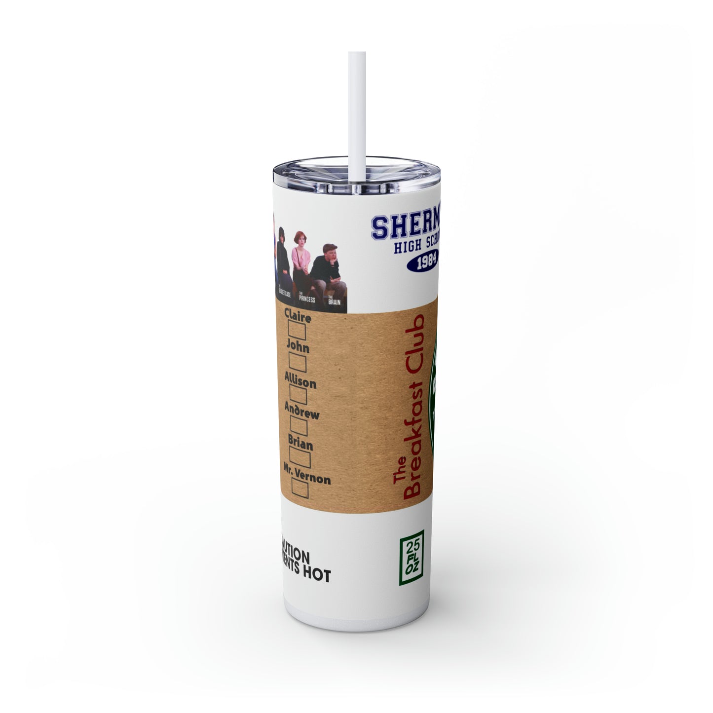 The Breakfast Club Skinny Tumbler, 20oz