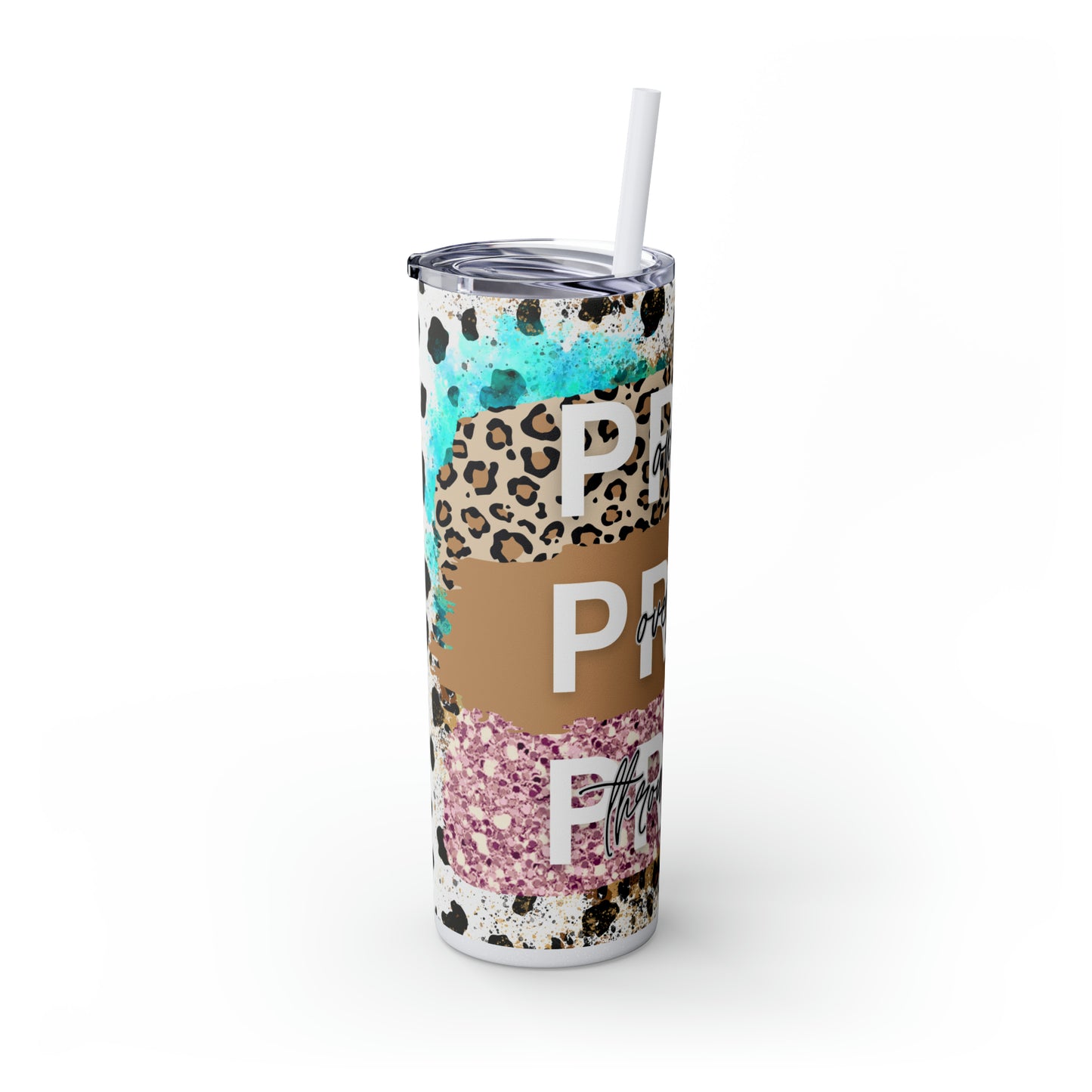 Pray Pray Pray, Christian Skinny Tumbler, 20oz