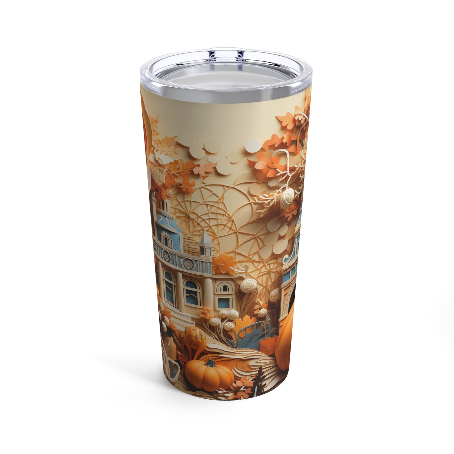 Fall pumpkin montage, Tumbler 20oz
