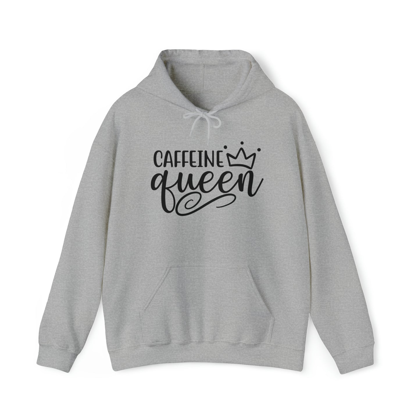 Caffeine Queen Hoodie - Comfortable & Fashionable Sweatshirt in Multiple Colors Coffee Lover, Caffeine Lover