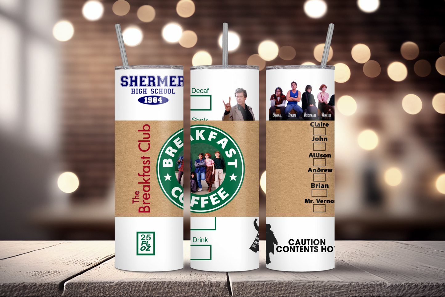 The Breakfast Club Skinny Tumbler, 20oz