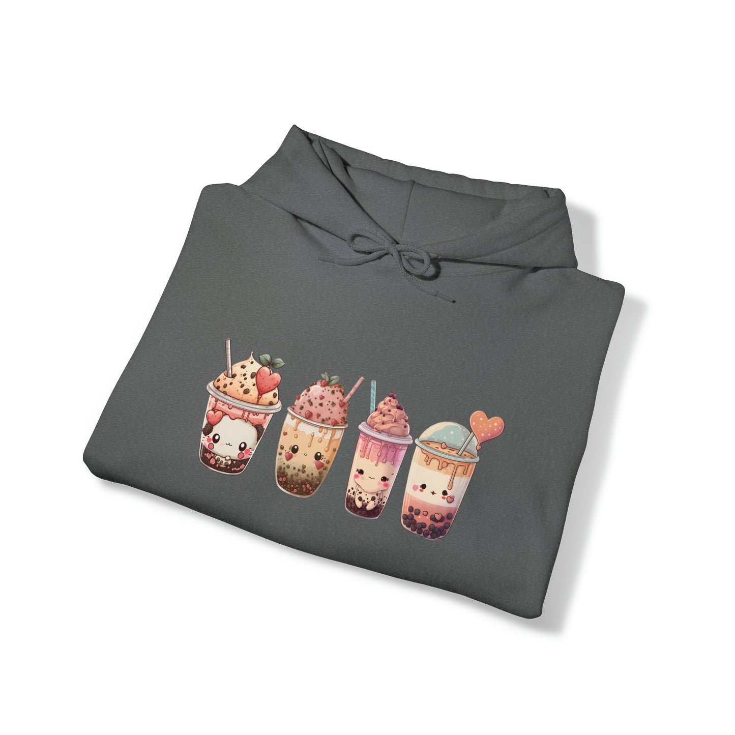 Kawaii Lovers' BubbleTea Unisex Hoodie - Comfortable & Fashionable Sweatshirt in Multiple Colors