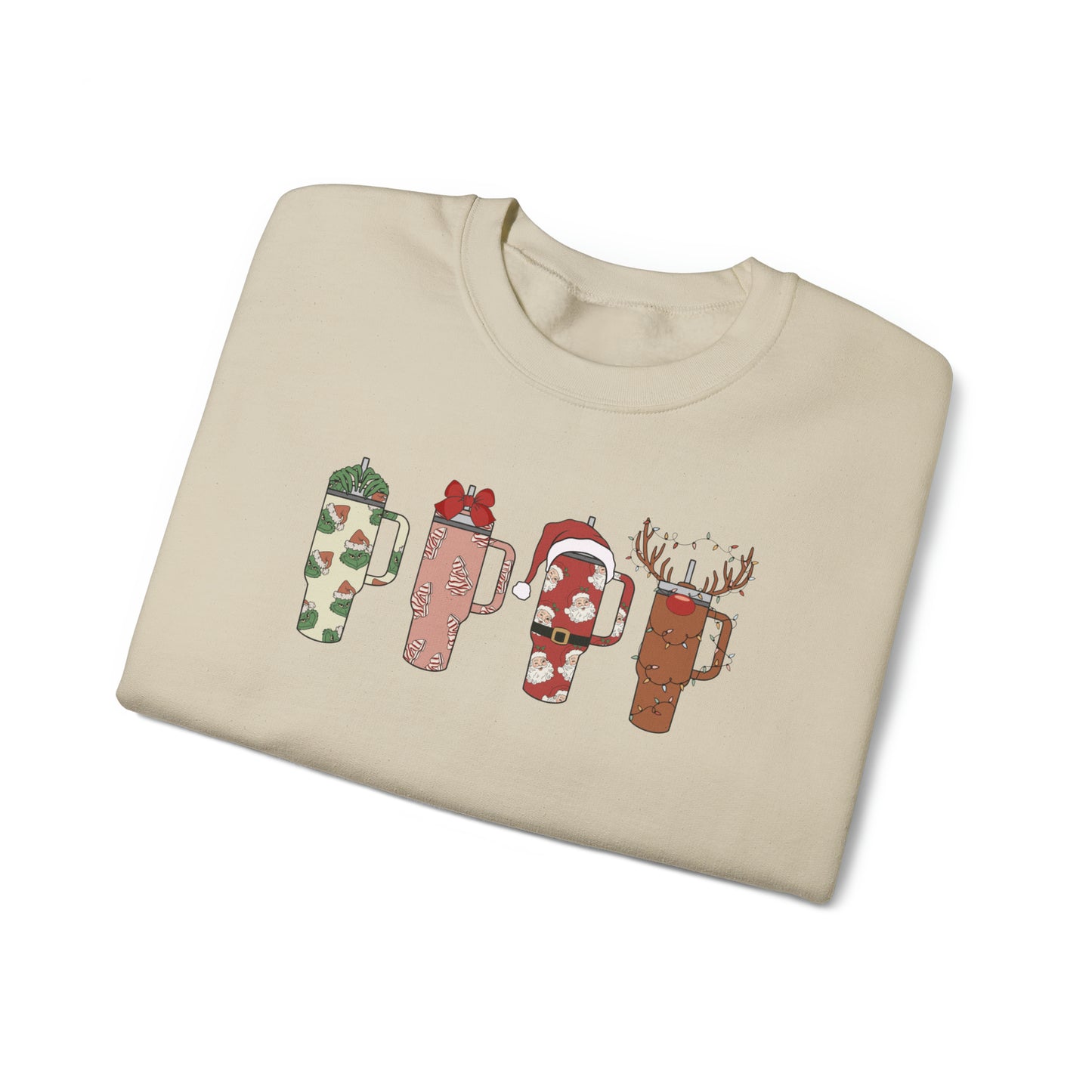 Tumbler Christmas Crewneck Sweatshirt