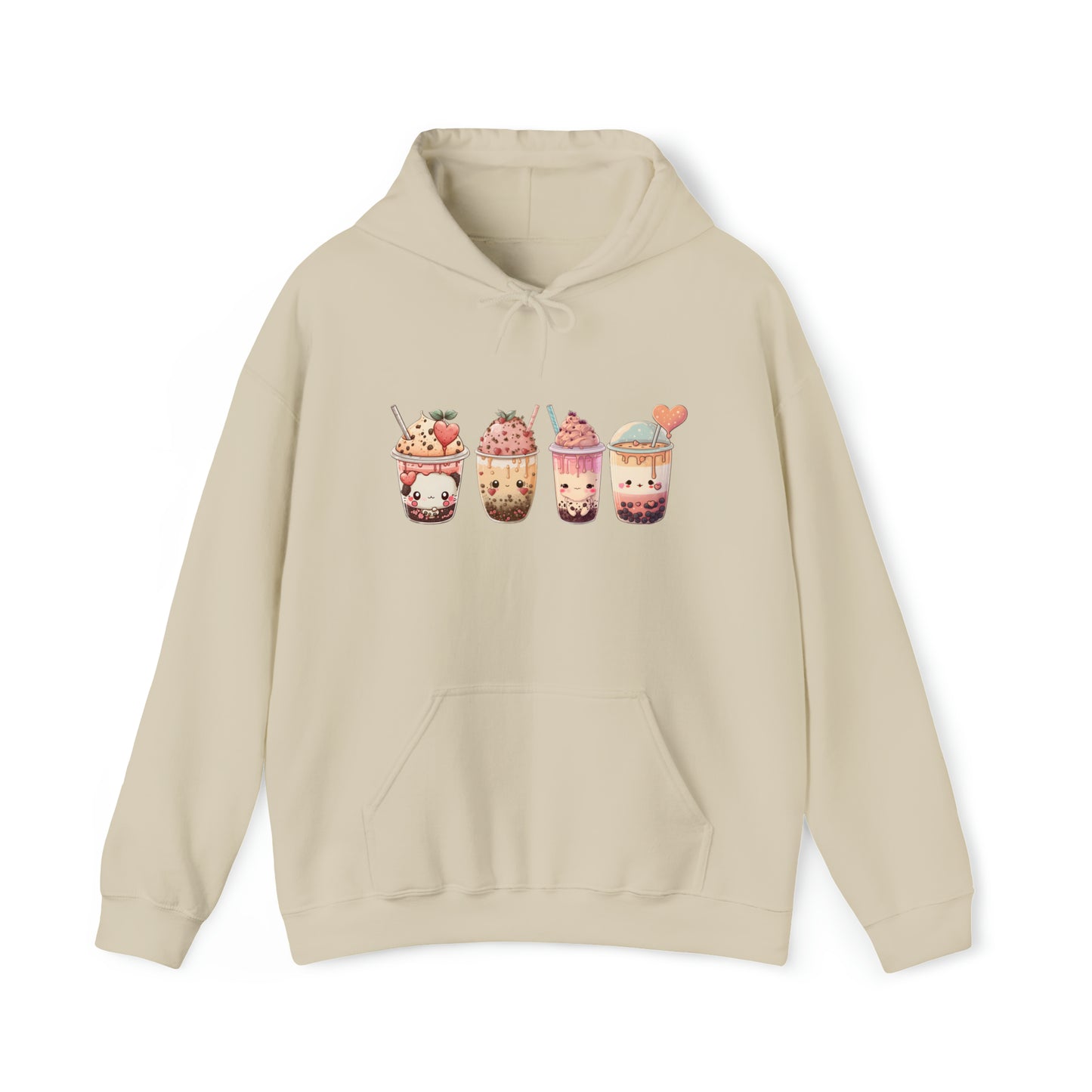 Kawaii Lovers' BubbleTea Unisex Hoodie - Comfortable & Fashionable Sweatshirt in Multiple Colors