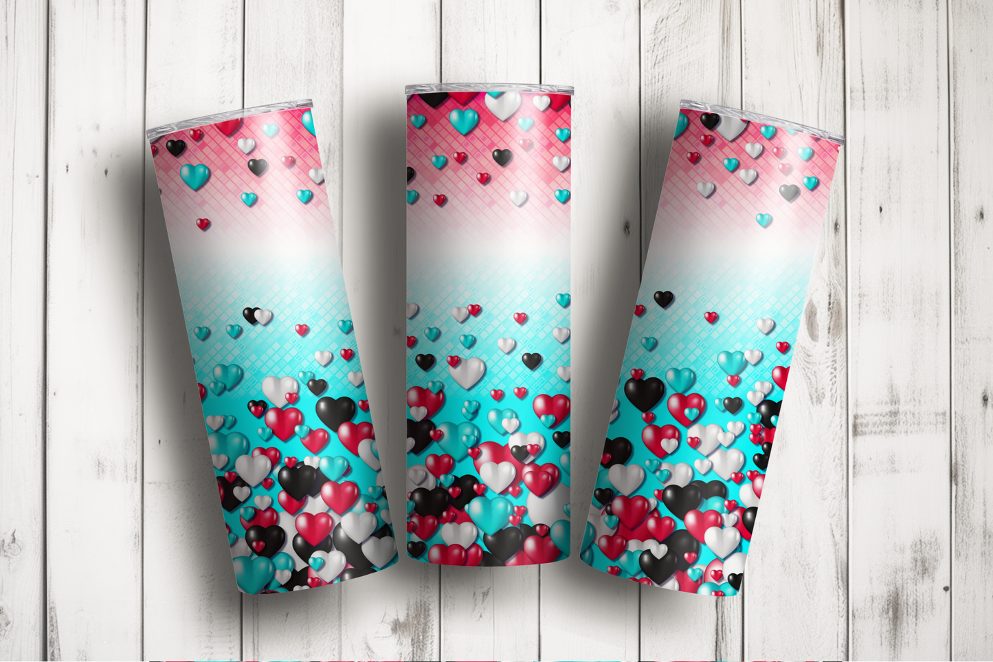 Tik Tok Hearts Enthusiast’s 20oz Slim Trendsetter Tumbler