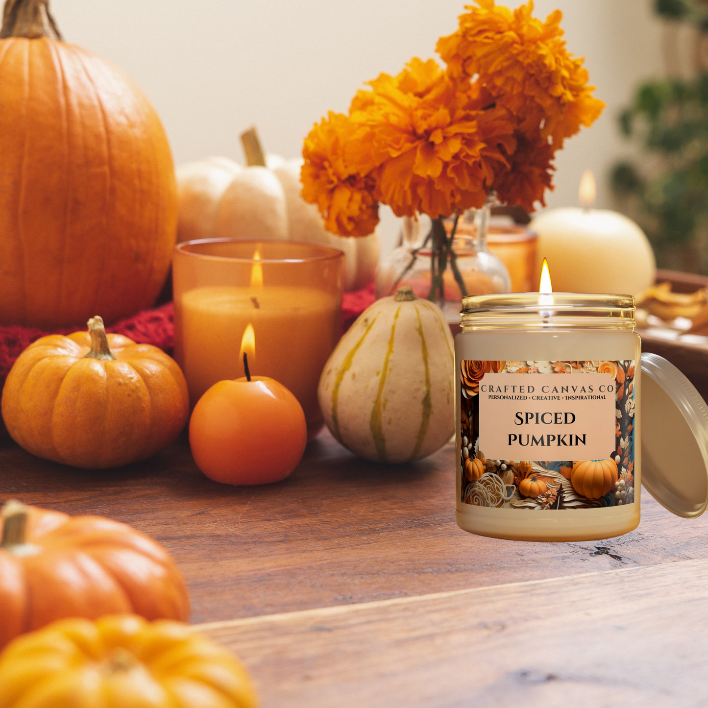 Fall Spiced Pumpkin Patch Scented Candle 9oz