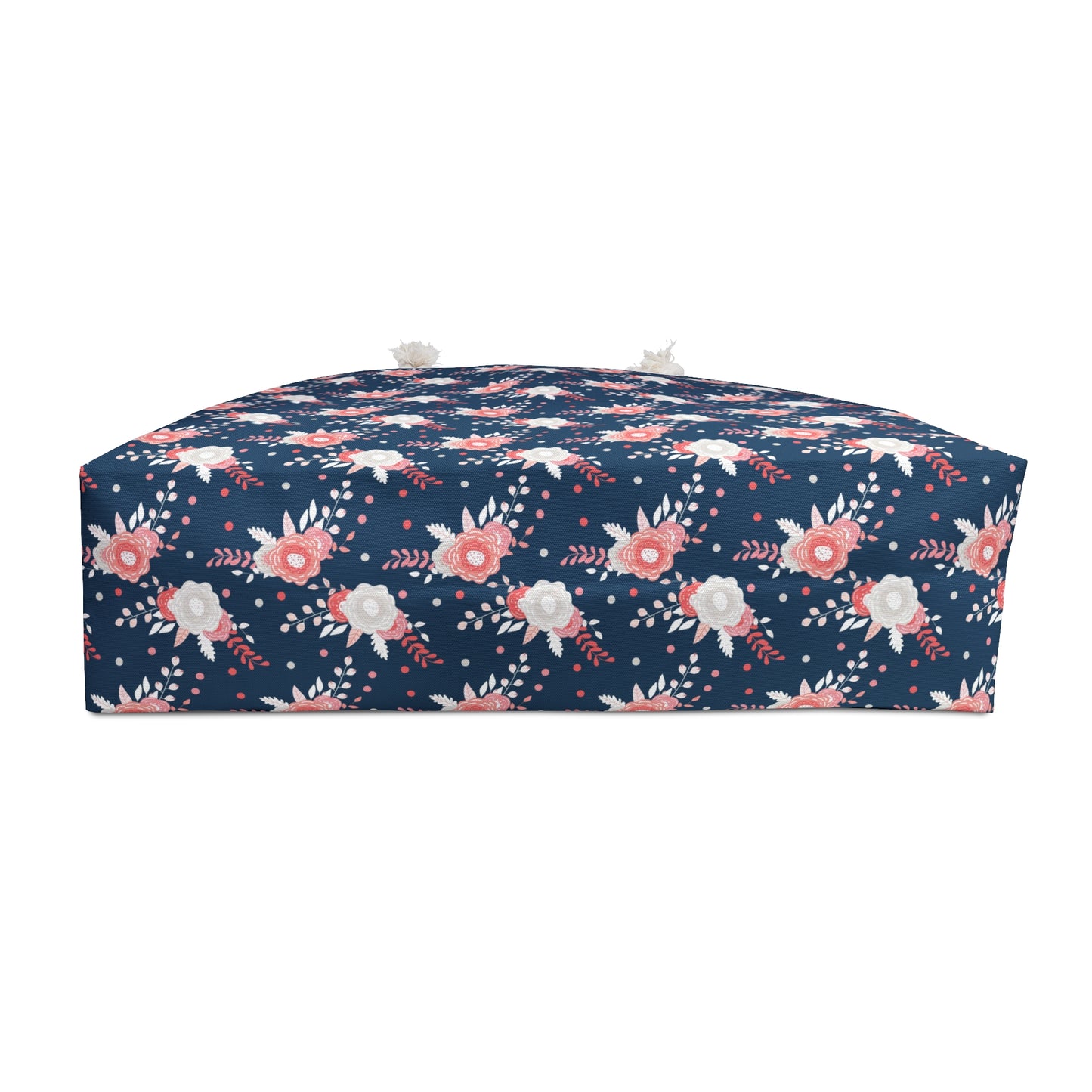Coral & Navy Floral Weekender Bag