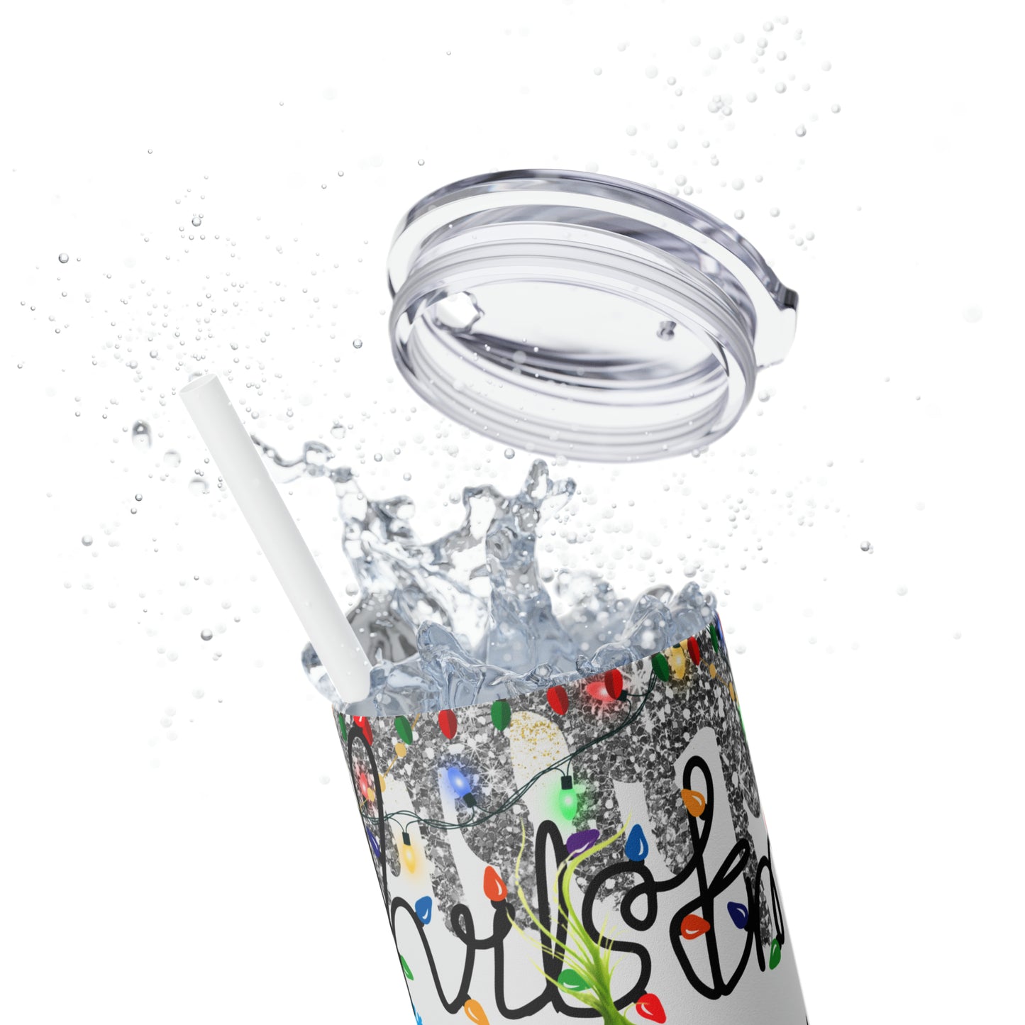 Merry Grinchmas 20oz Skinny Tumbler - Festive & Insulated