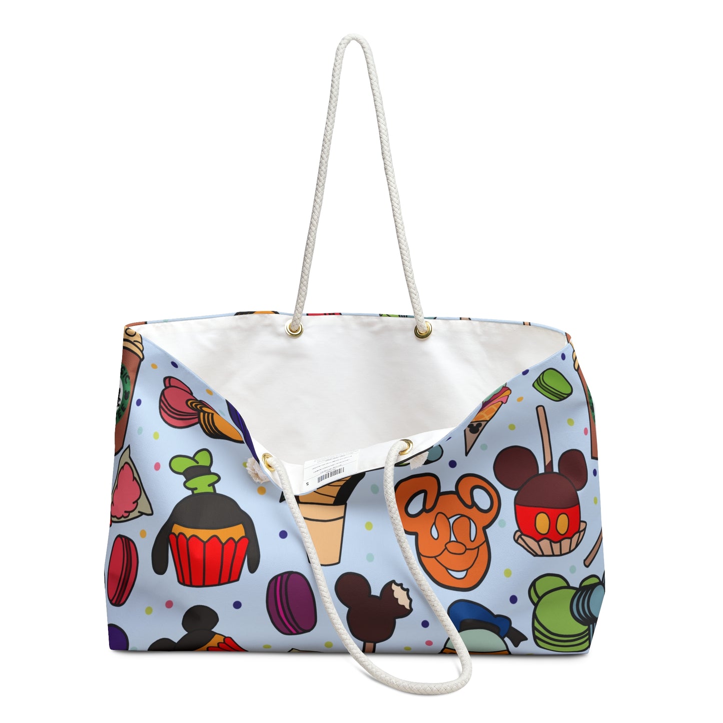 Disney World Snacks Weekender Bag