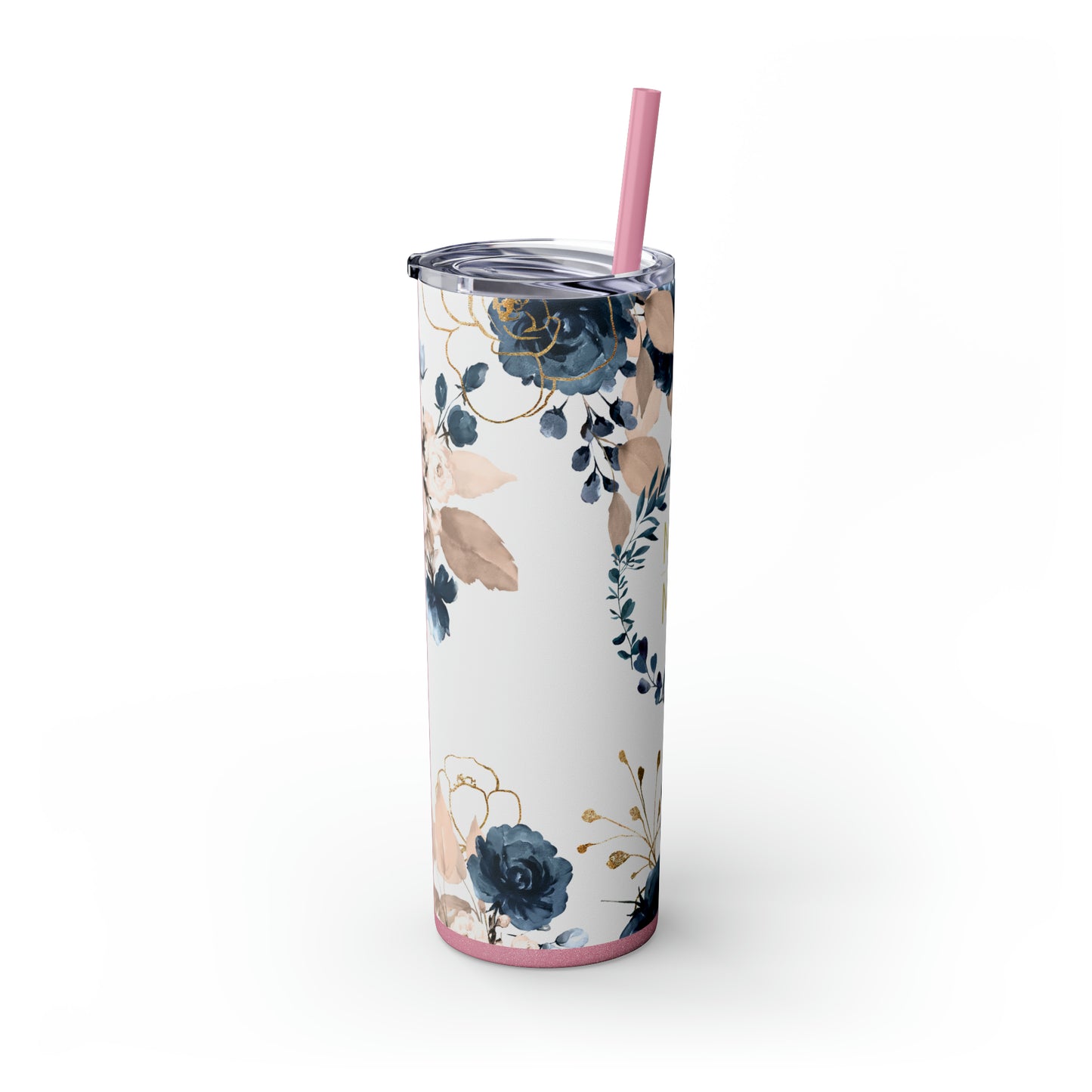 Mama Floral EcoChic 20oz Skinny Stainless Steel Tumbler with Straw