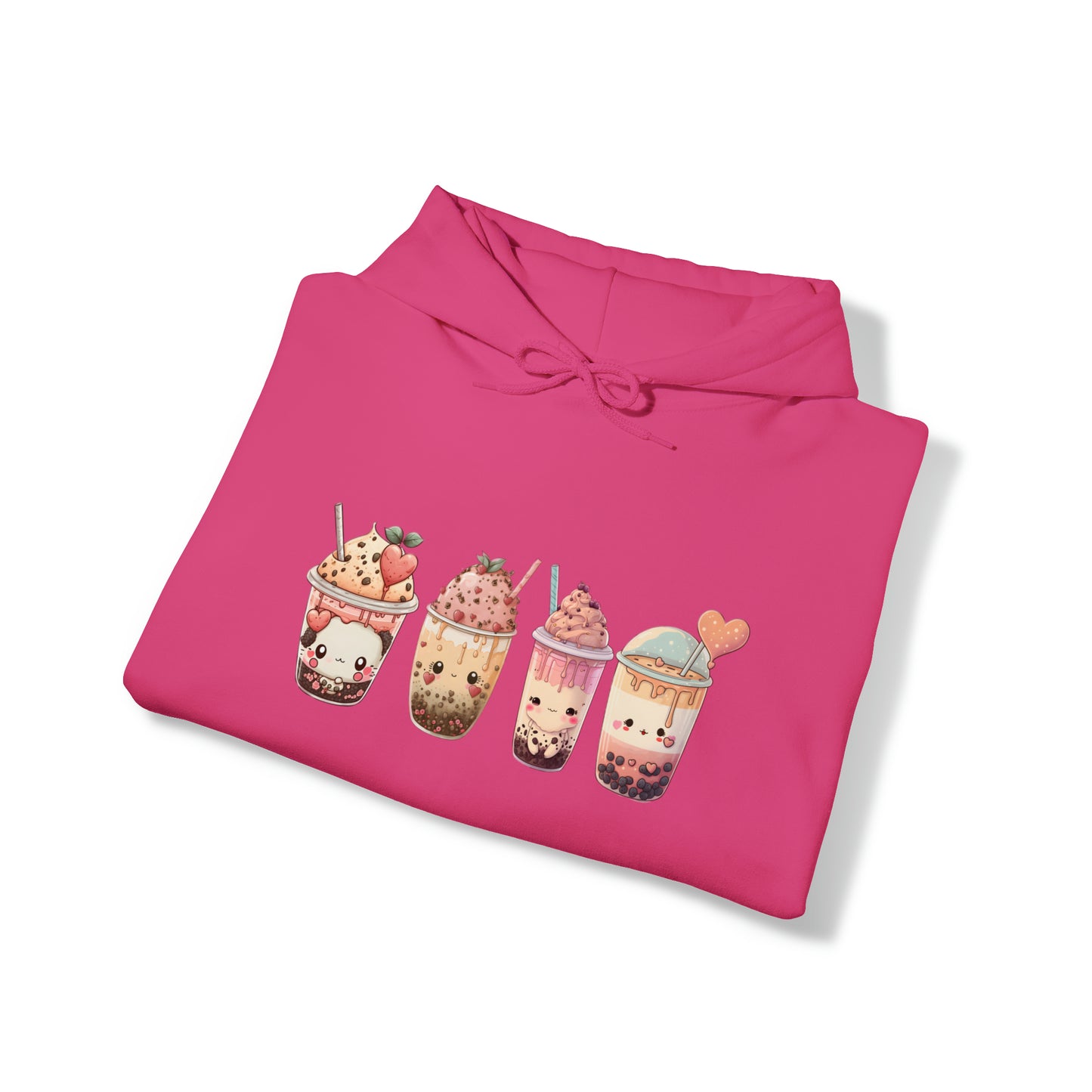 Kawaii Lovers' BubbleTea Unisex Hoodie - Comfortable & Fashionable Sweatshirt in Multiple Colors