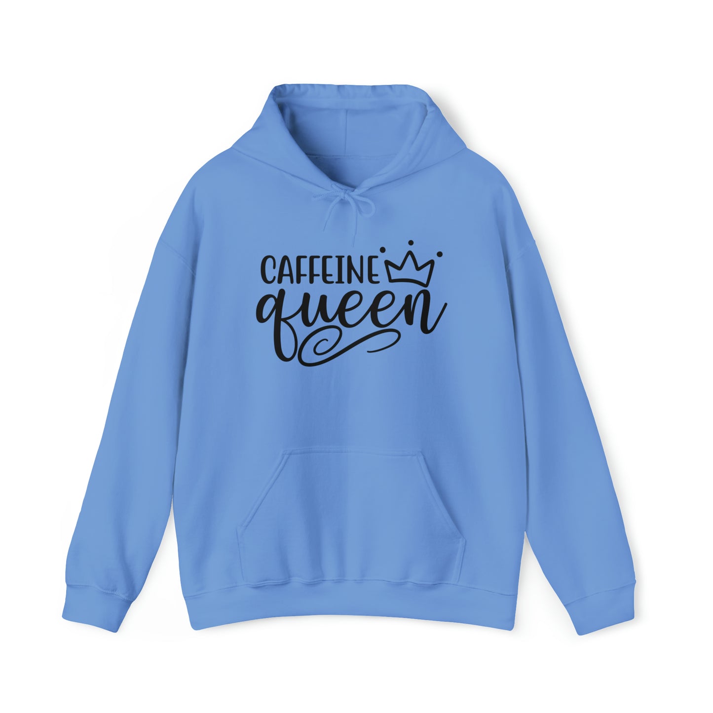 Caffeine Queen Hoodie - Comfortable & Fashionable Sweatshirt in Multiple Colors Coffee Lover, Caffeine Lover