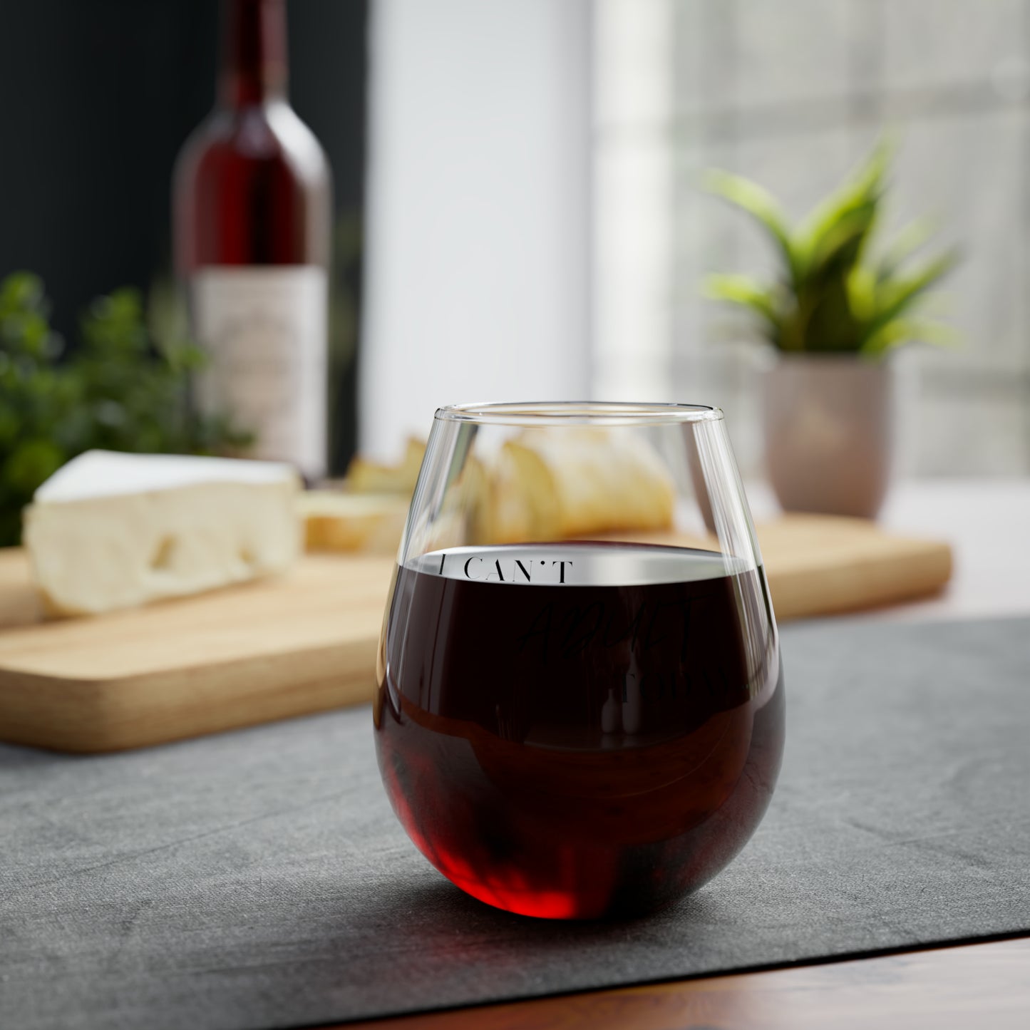I can’t adult today! Stemless Wine Glass, 11.75oz