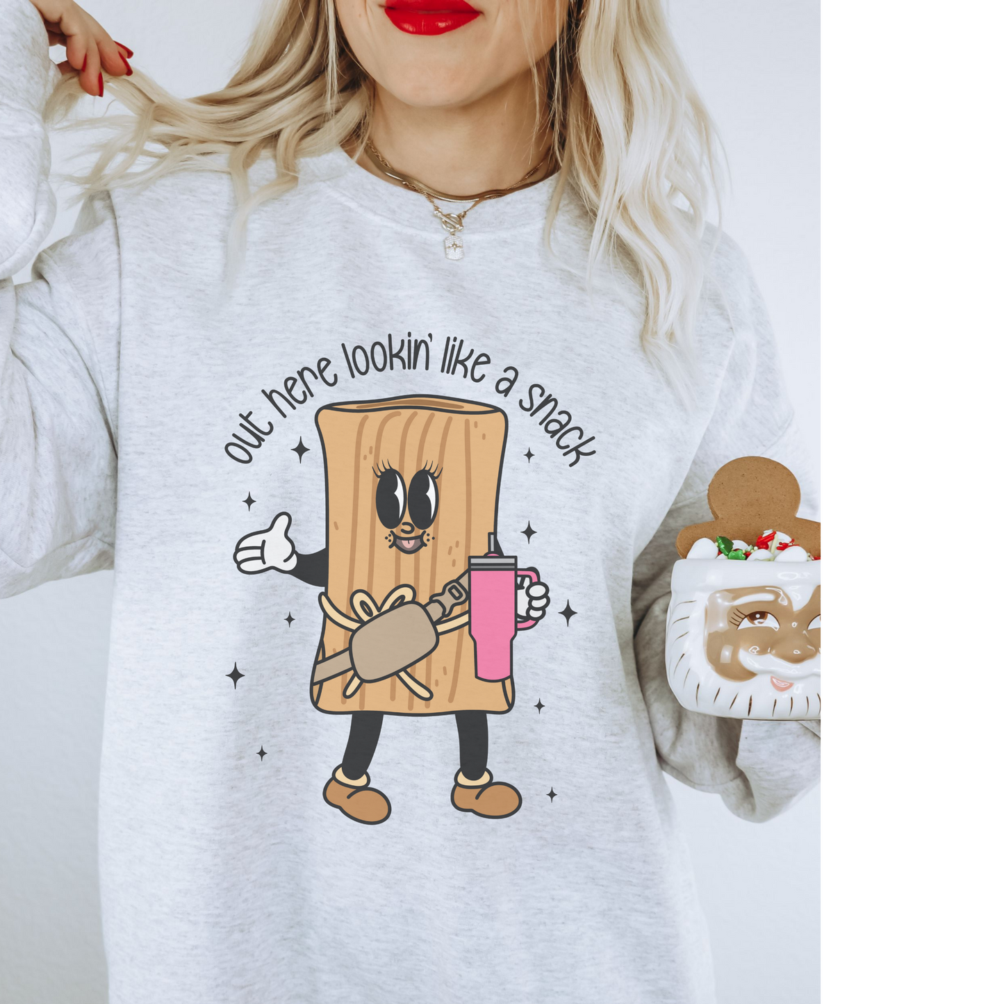 Out Here Looking Like a Snack! Crewneck Sweatshirt