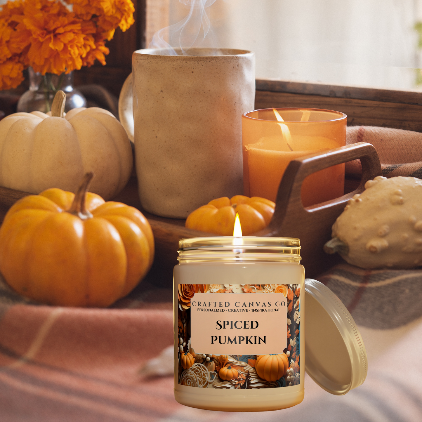 Fall Spiced Pumpkin Patch Scented Candle 9oz