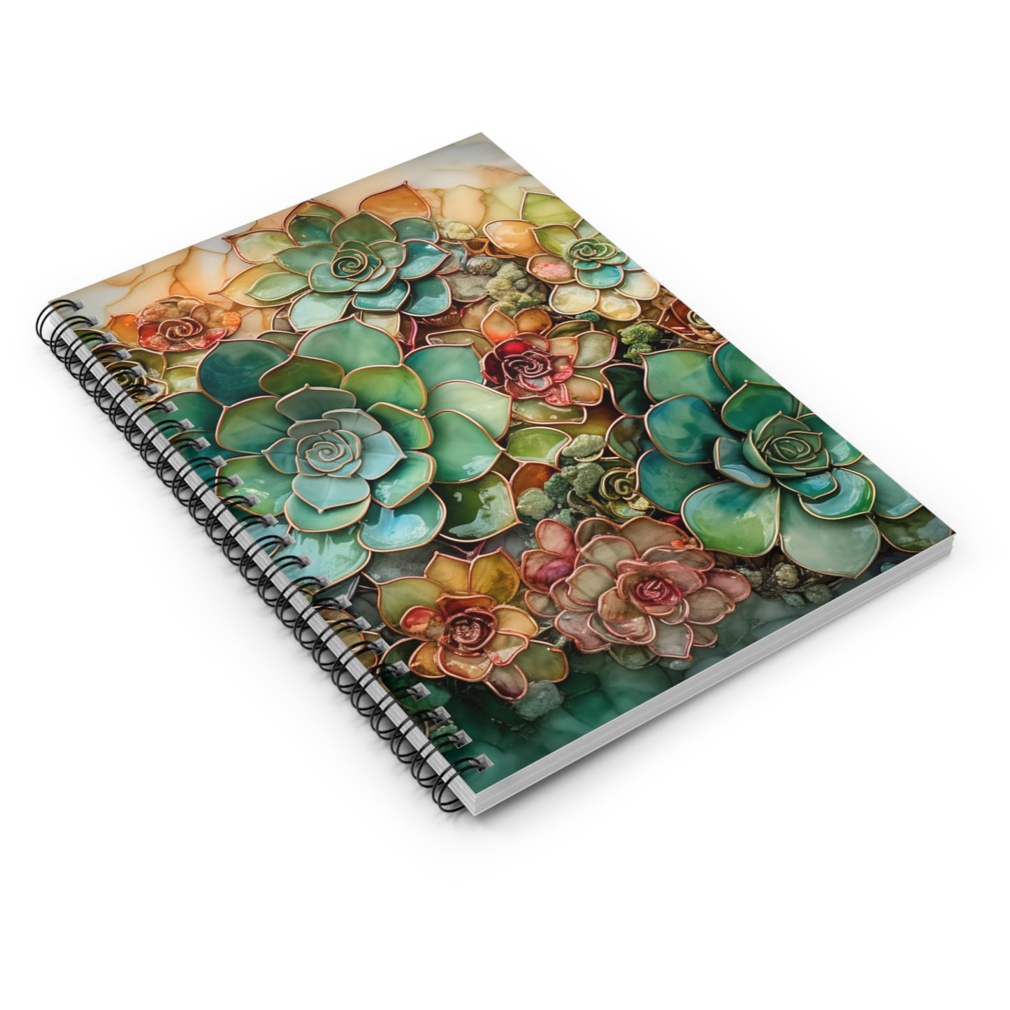 Gorgeous, artistic floral journal or Notebook. minimalist, Notes Spiral Notebook - Ruled Line
