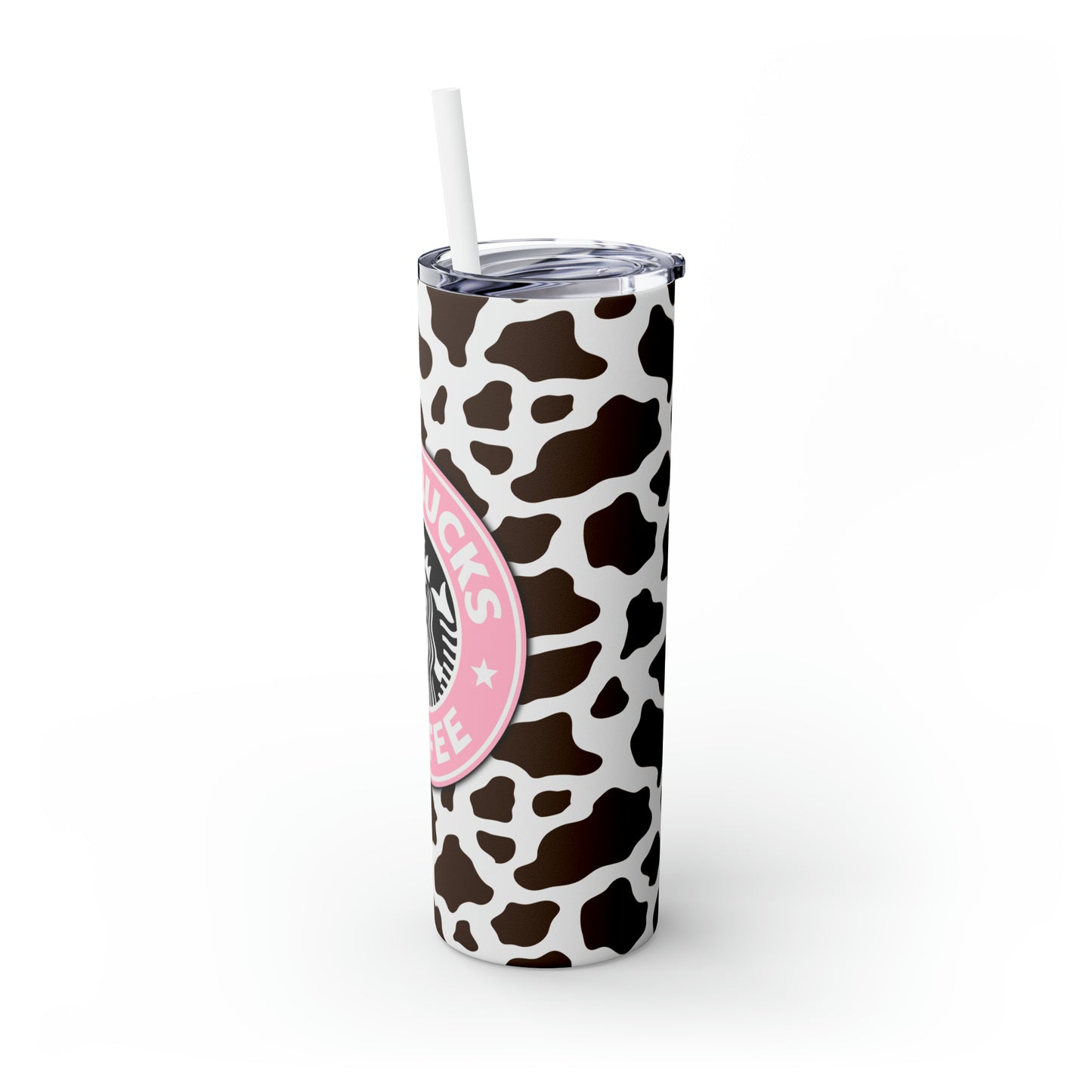 Starbucks Coffee Pink & Brown Skinny Tumbler, 20oz