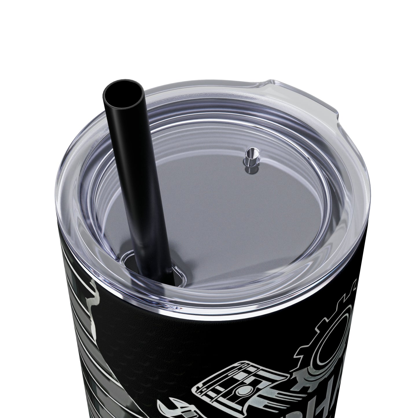 Mechanics Rate Skinny Tumbler with Straw, 20oz