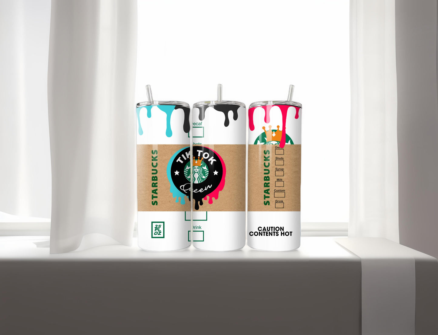 Tik Tok Starbucks Skinny Tumbler, 20oz