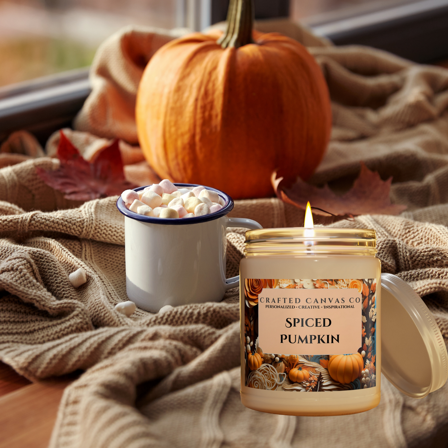 Fall Spiced Pumpkin Patch Scented Candle 9oz