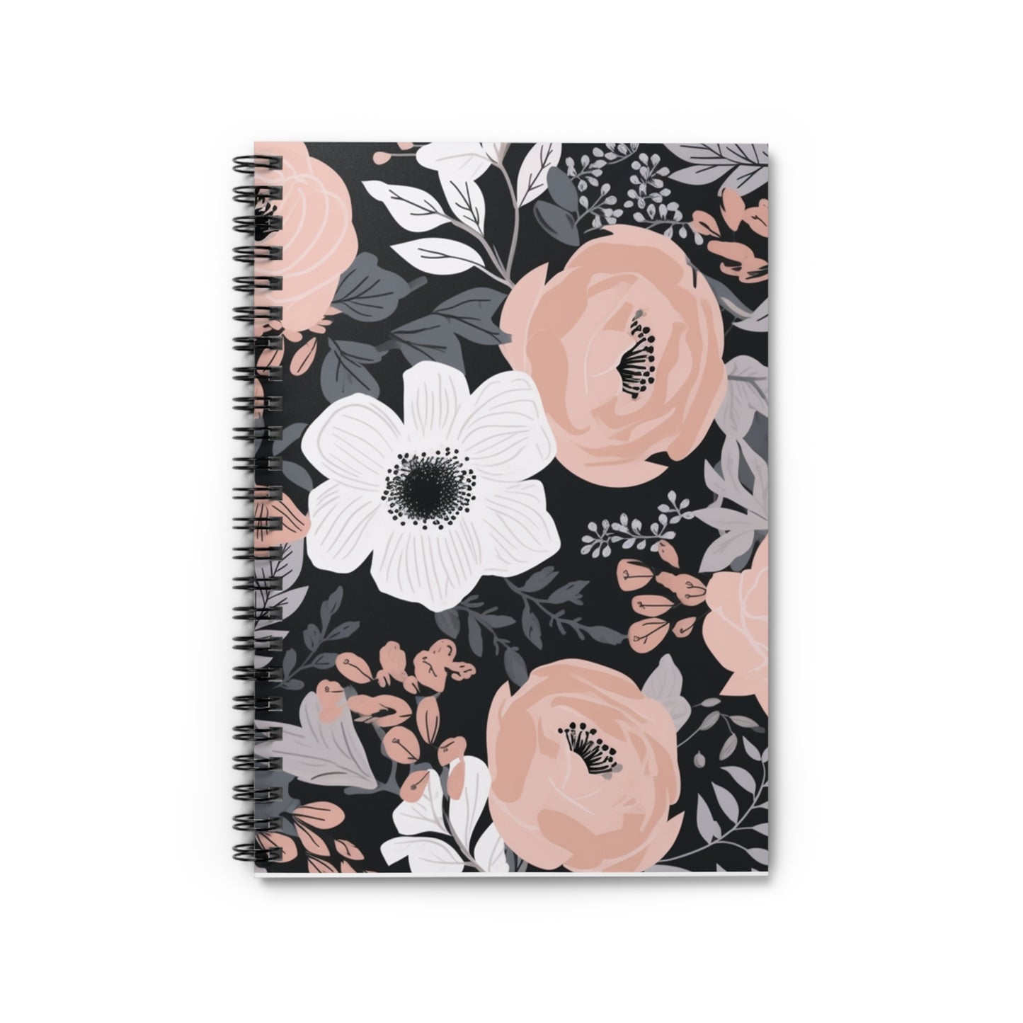 Pretty in Pink boho designed journal or Notebook. Boho, minimalist, Notes Spiral Notebook - Ruled Line