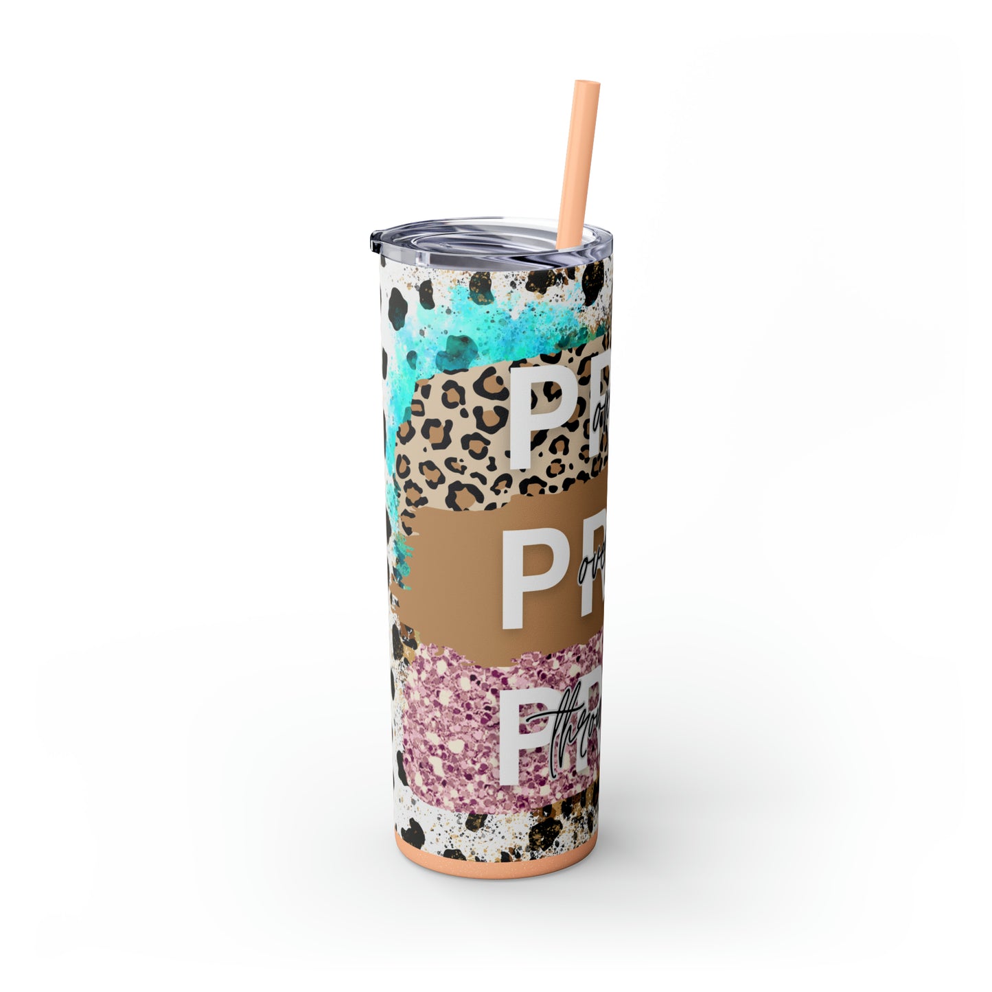Pray Pray Pray, Christian Skinny Tumbler, 20oz