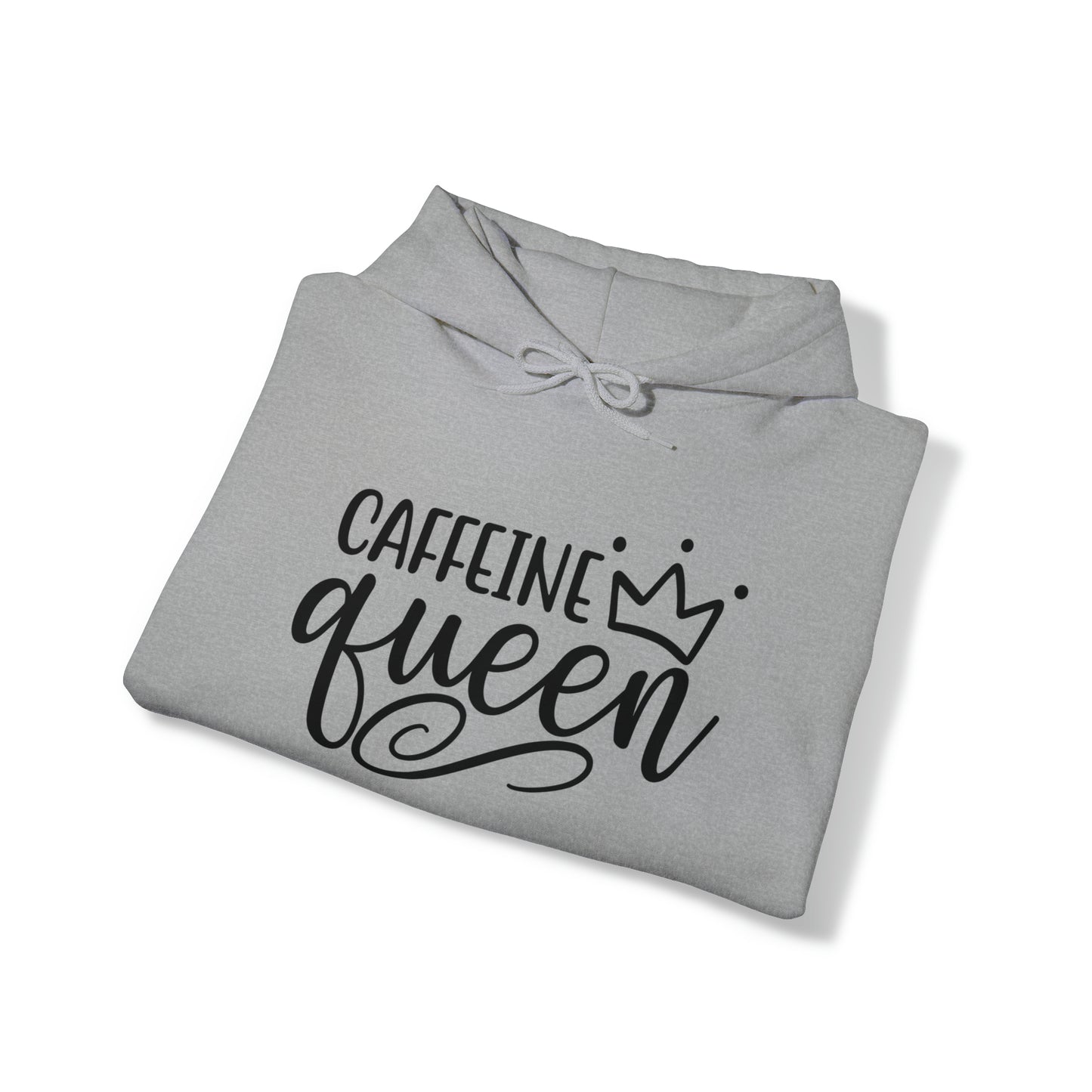 Caffeine Queen Hoodie - Comfortable & Fashionable Sweatshirt in Multiple Colors Coffee Lover, Caffeine Lover