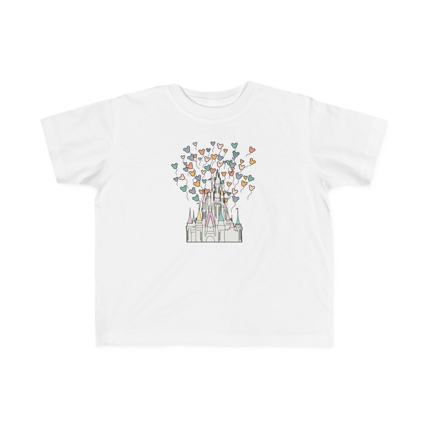 Toddler Tee - Disney World Pastel Castle