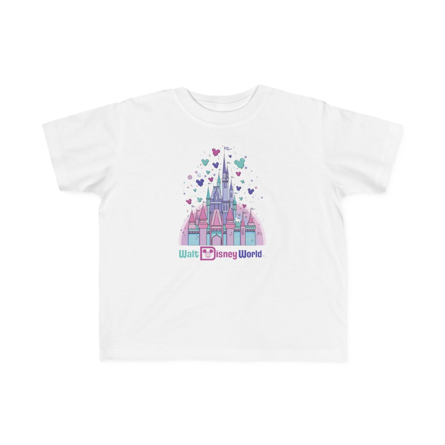 Toddler Tee - Walt Disney World Castle with Mickey Balloons Design