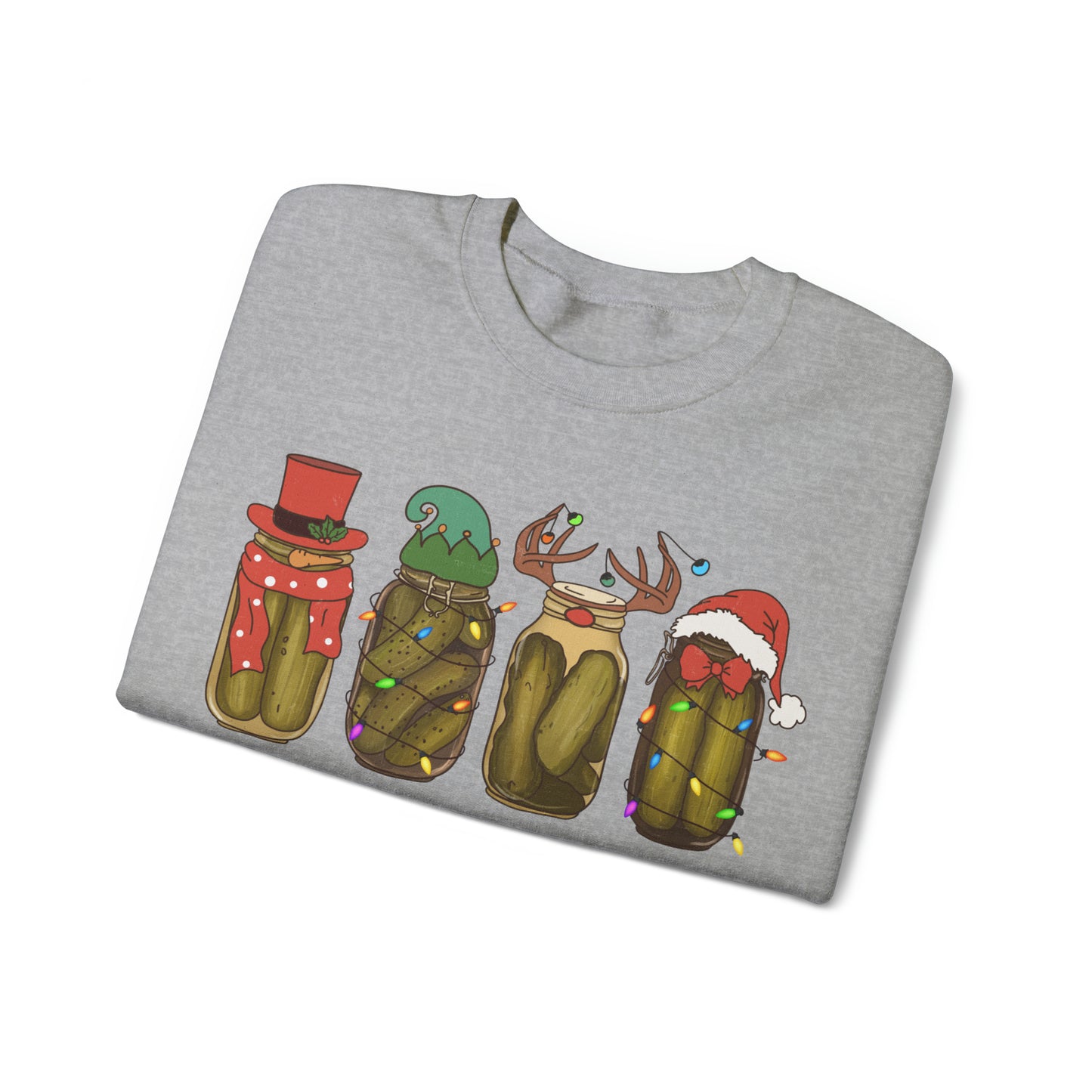 It’s The Season to Crunch, Christmas Pickle Crewneck Sweatshirt