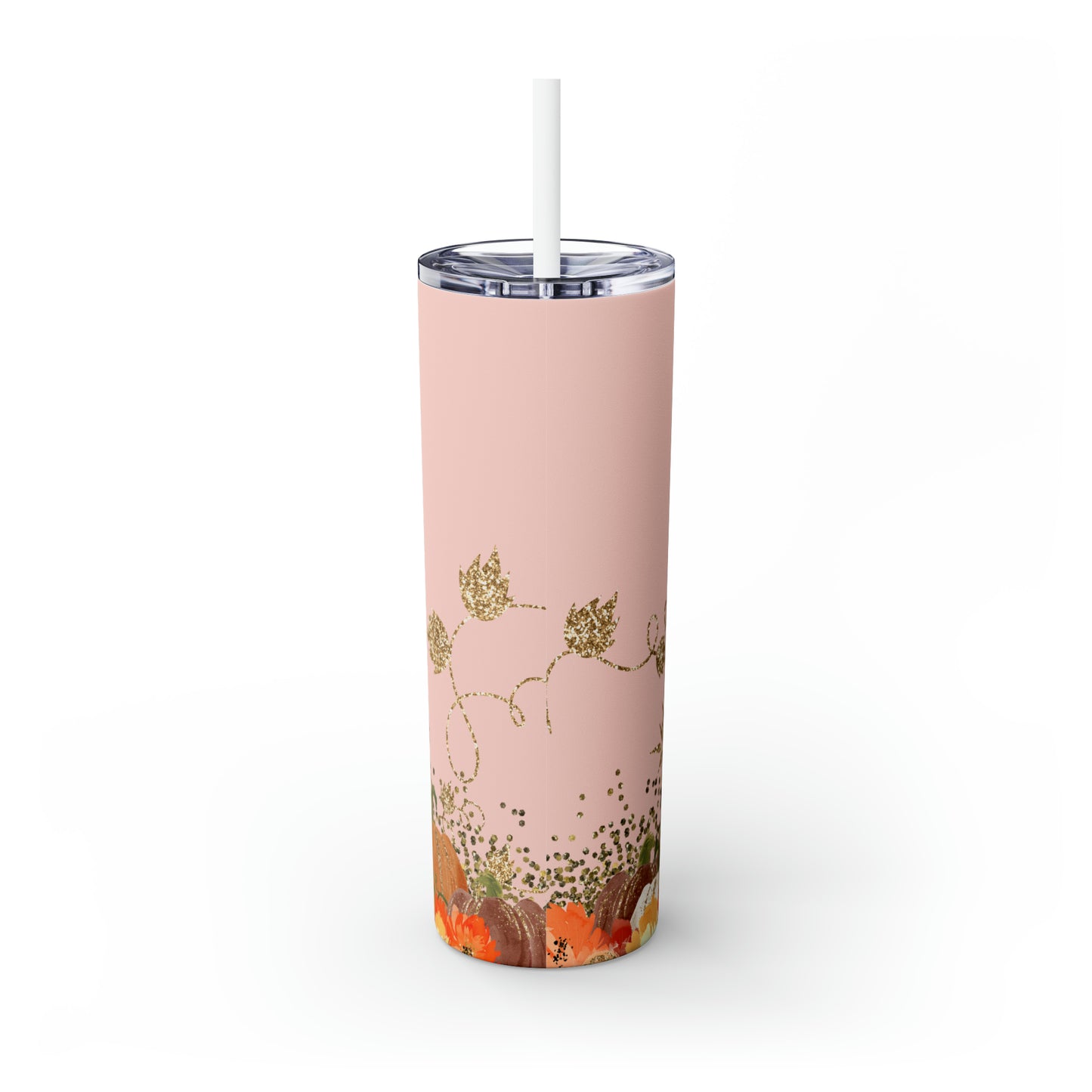 Hello Fall Skinny Tumbler with Straw, 20oz
