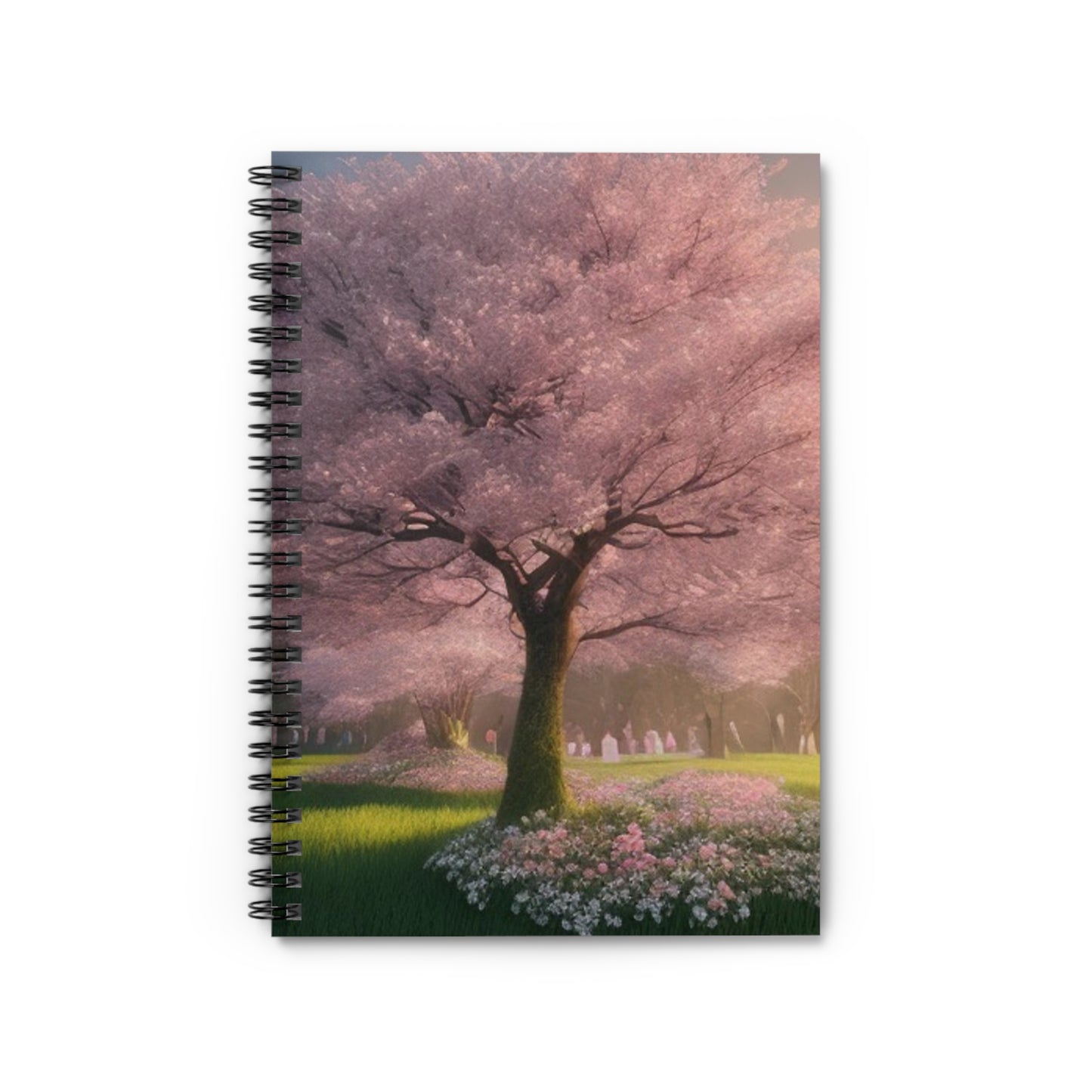 Beautiful Cherry Blossom Tree! Journal or Notebook. Minimalist, Notes Spiral Notebook - Ruled Line