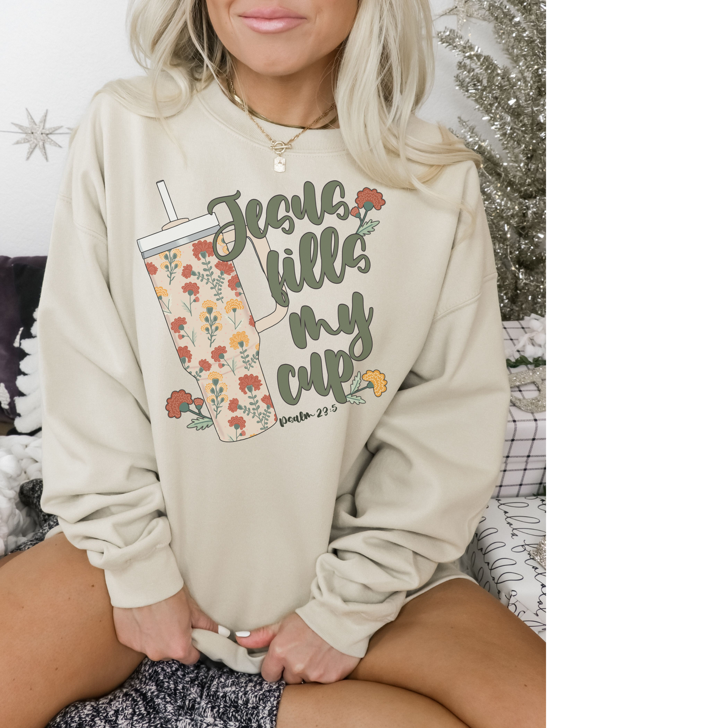 Jesus Fills My Cup Crewneck Sweatshirt