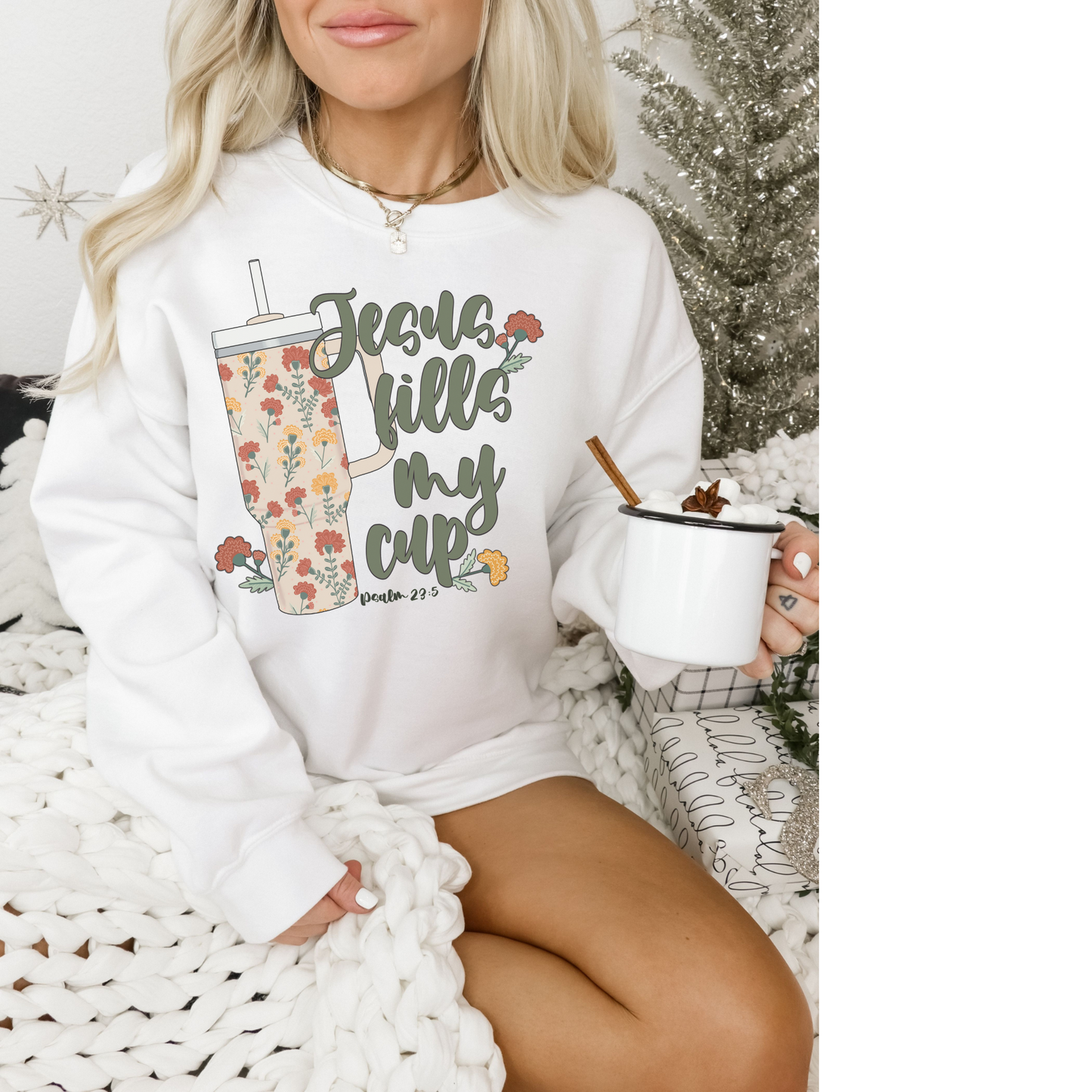 Jesus Fills My Cup Crewneck Sweatshirt