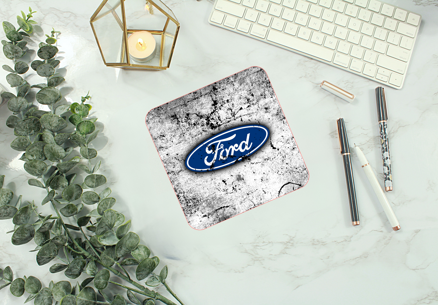Ford Black white and blue Mouse Pad (Rectangle)