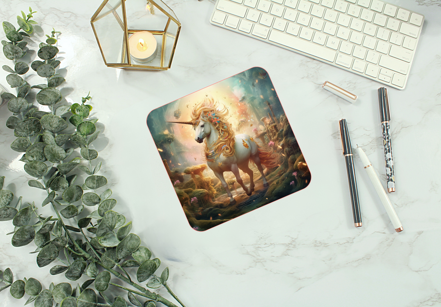 Enchanted Unicorn Mouse Pad (Rectangle)
