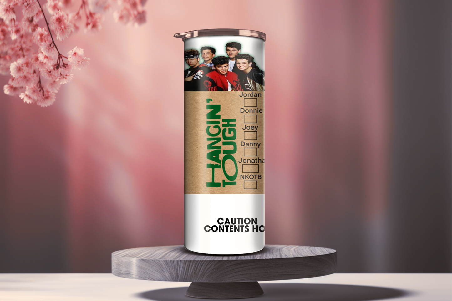 NKOTB New Kids on The Block 90's Skinny Tumbler, 20oz